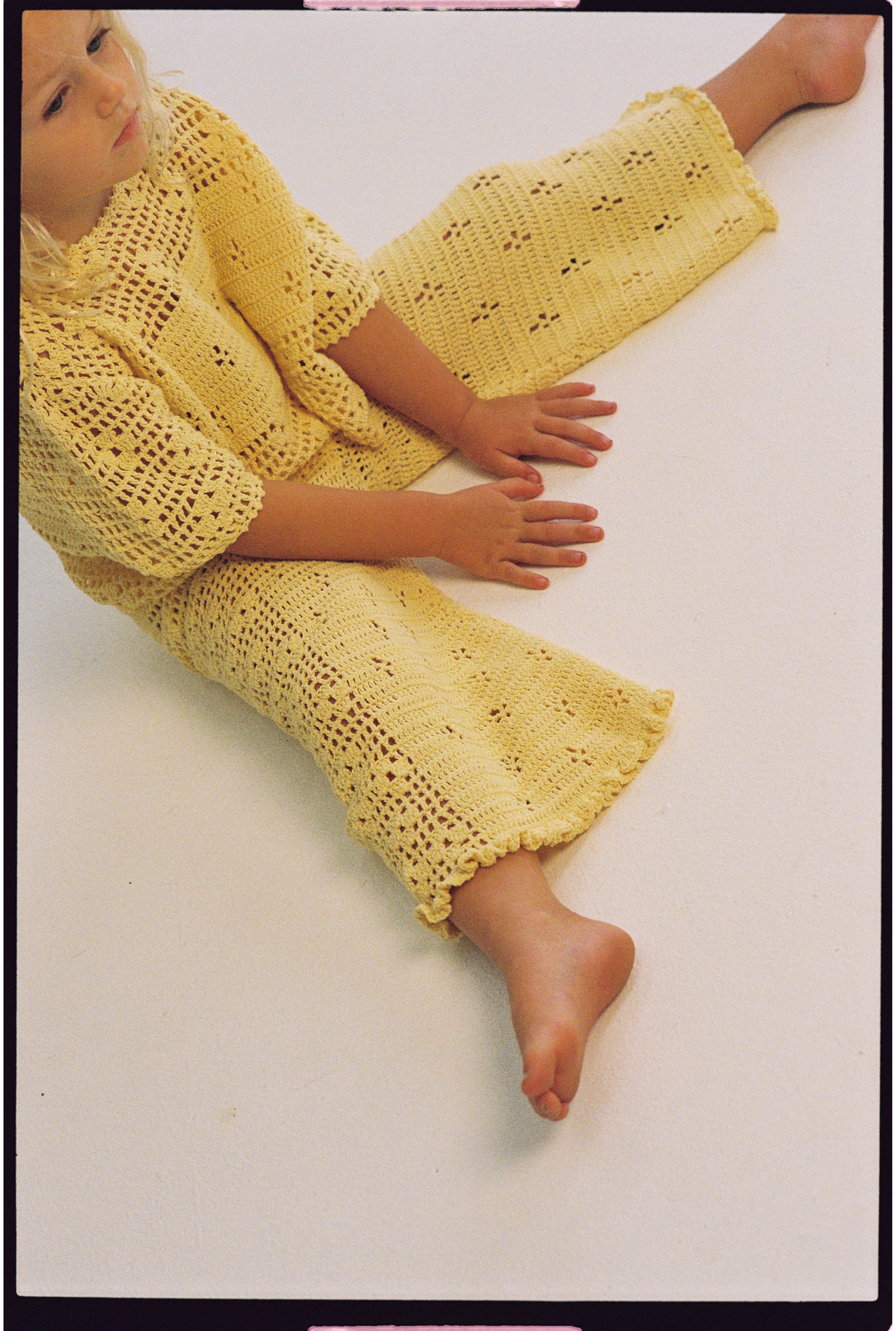 Filet Crochet Pants // Butter