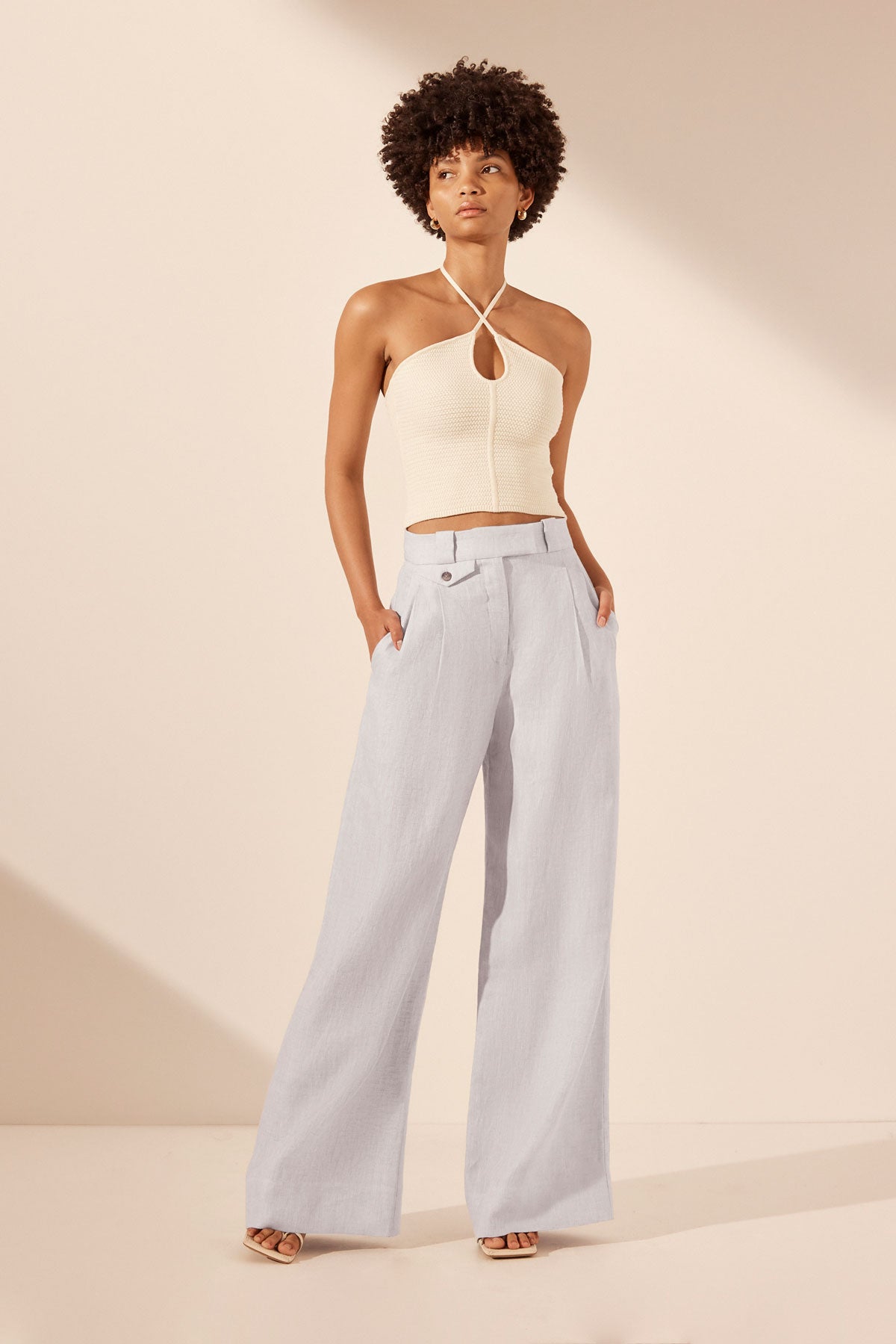 Eve Cross Front Top // Coconut