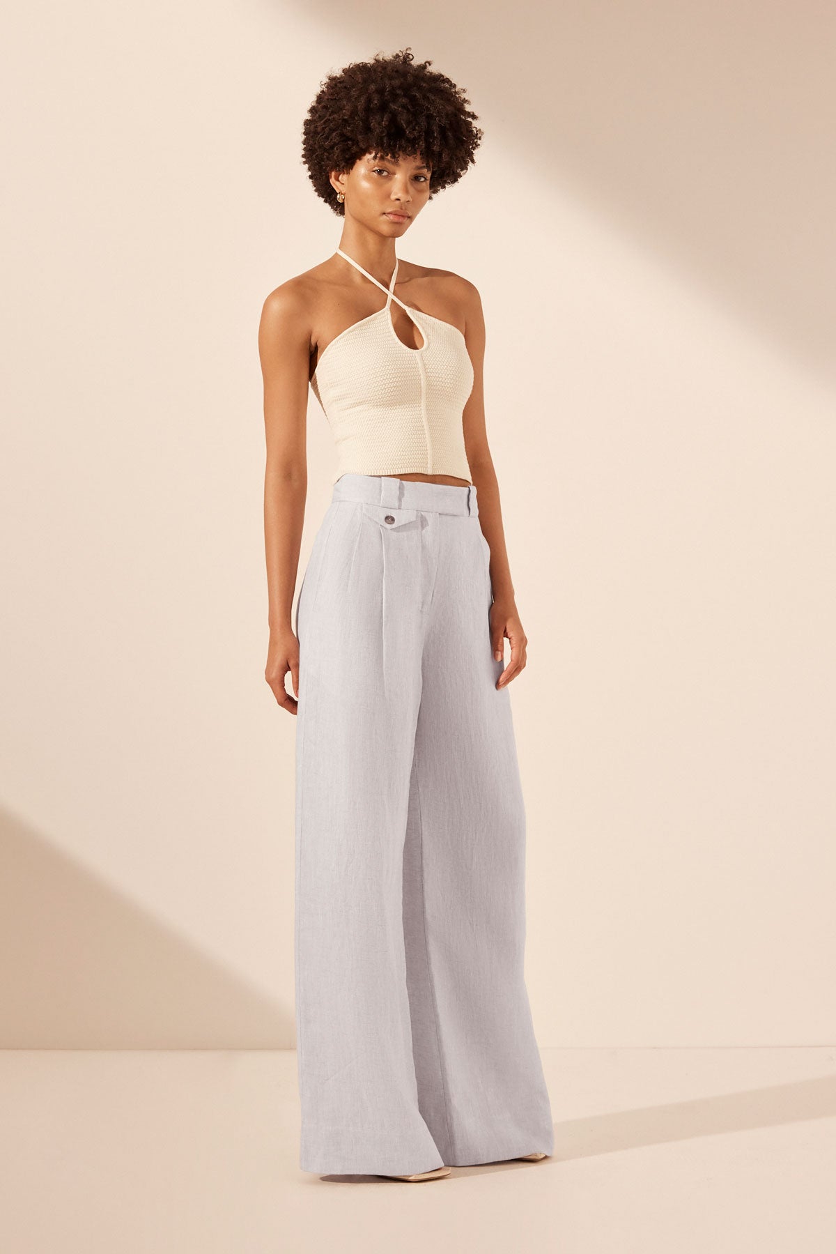 Eve Cross Front Top // Coconut