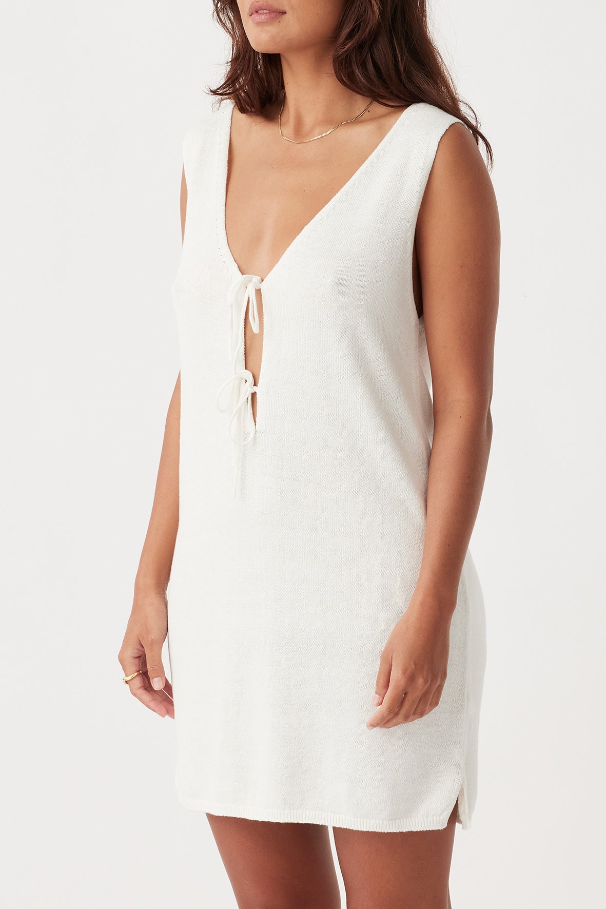 Poppy Mini Dress // Cream
