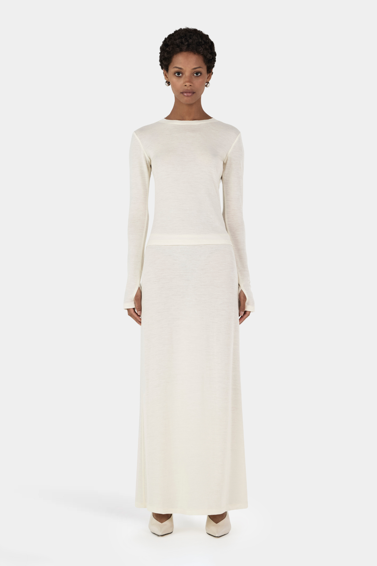 Lupe Wool Top // Ivory