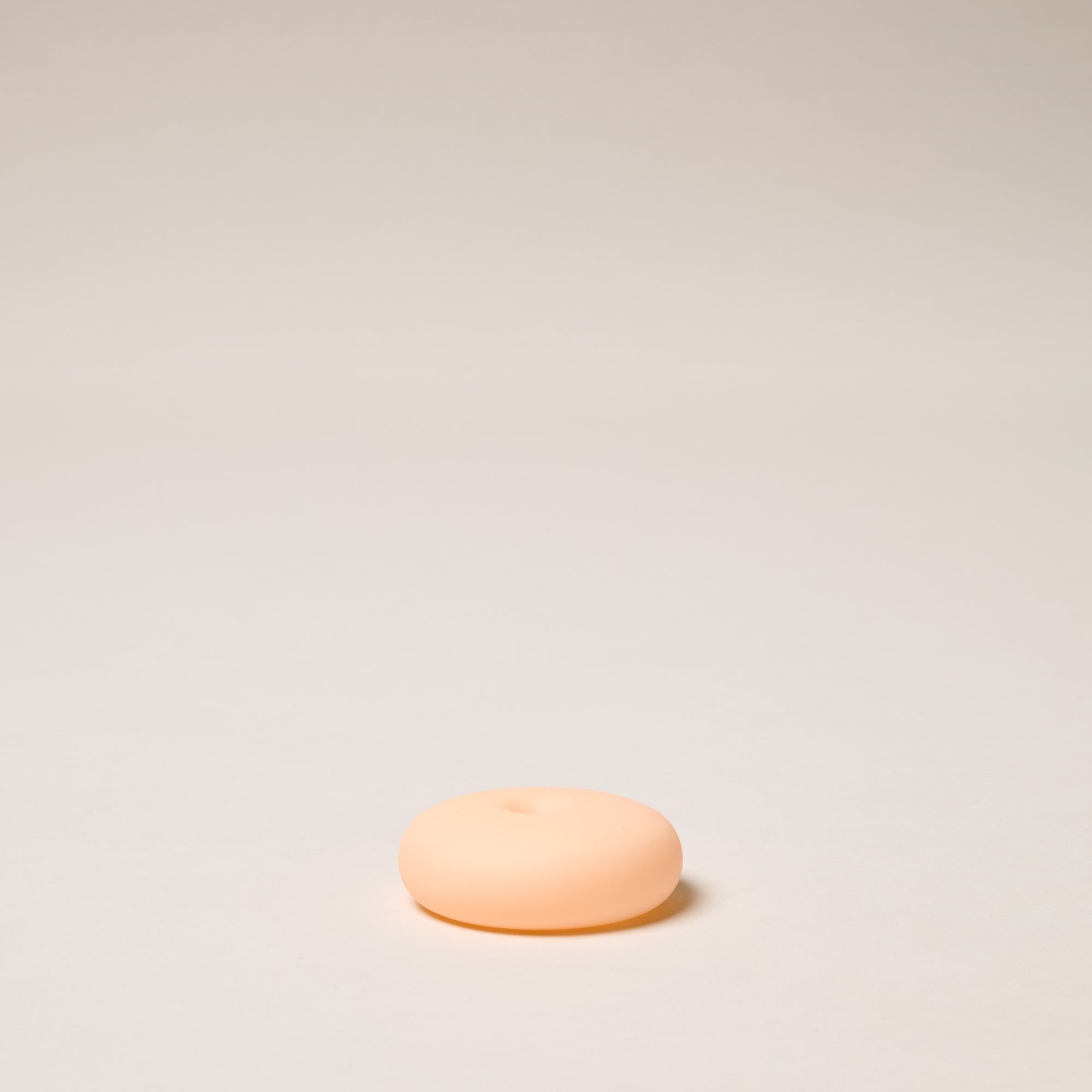 Frosted Glass Holder Small // Peach