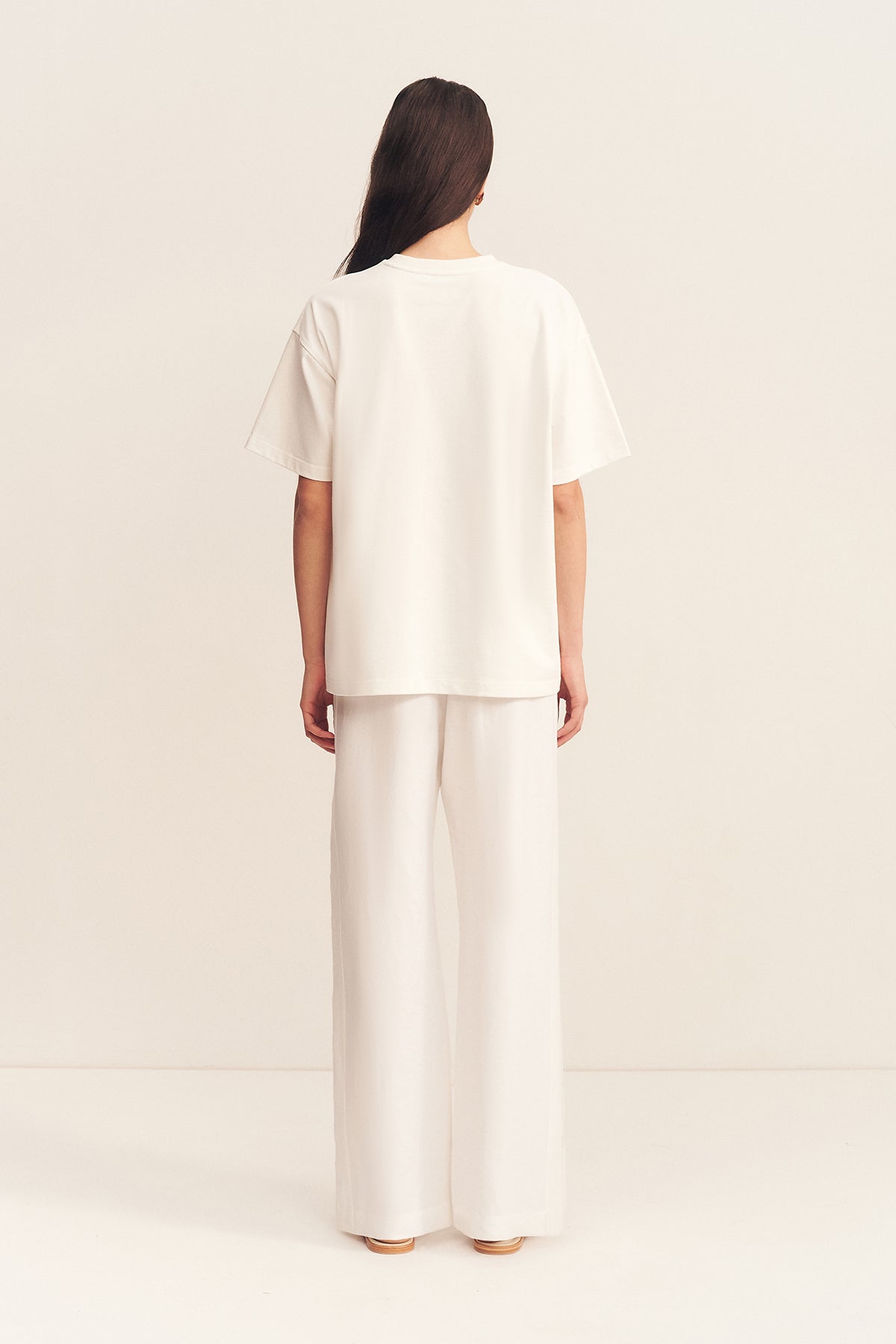 Vespertine Oversized Boyfriend T-shirt // Ivory