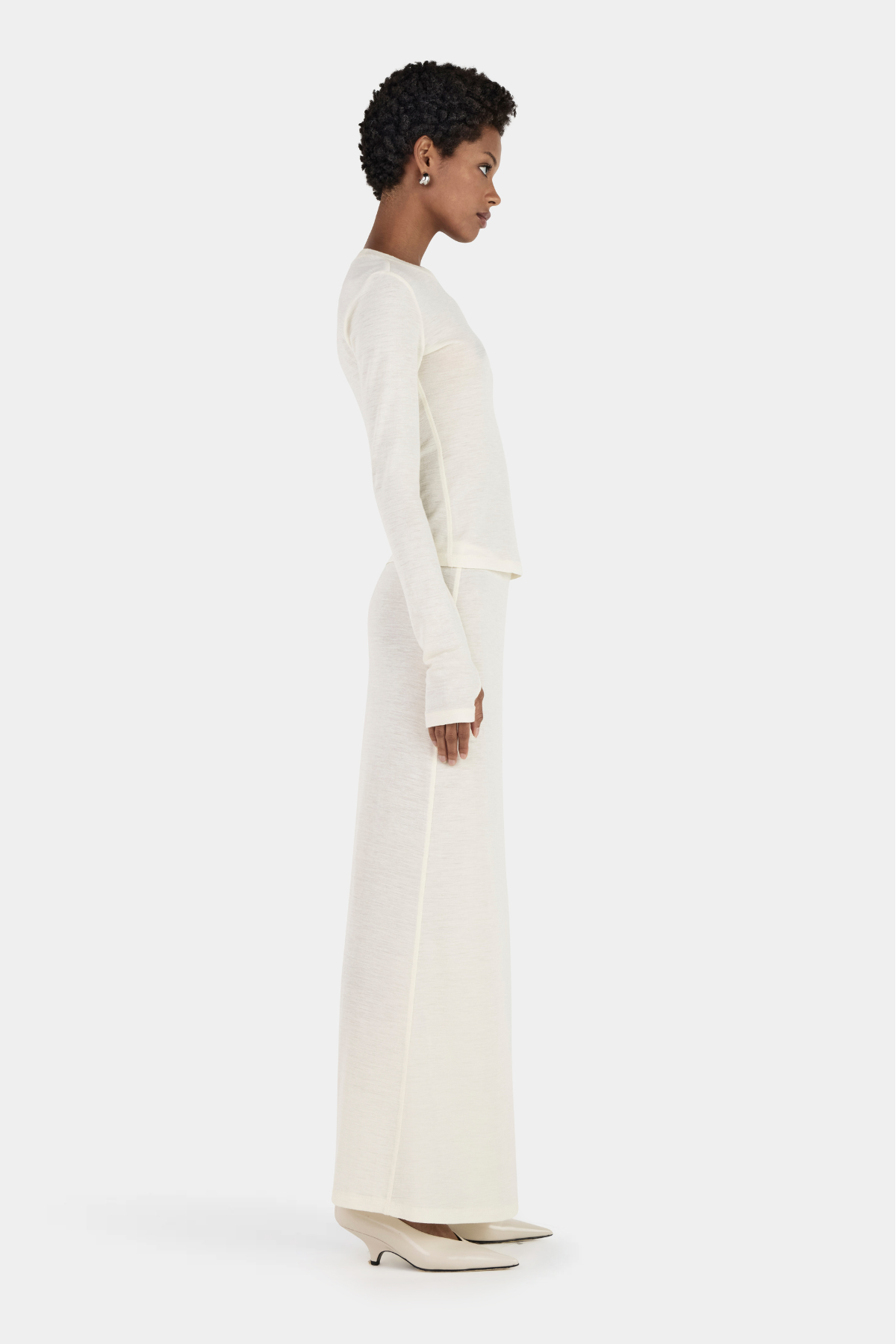 Lupe Wool Top // Ivory