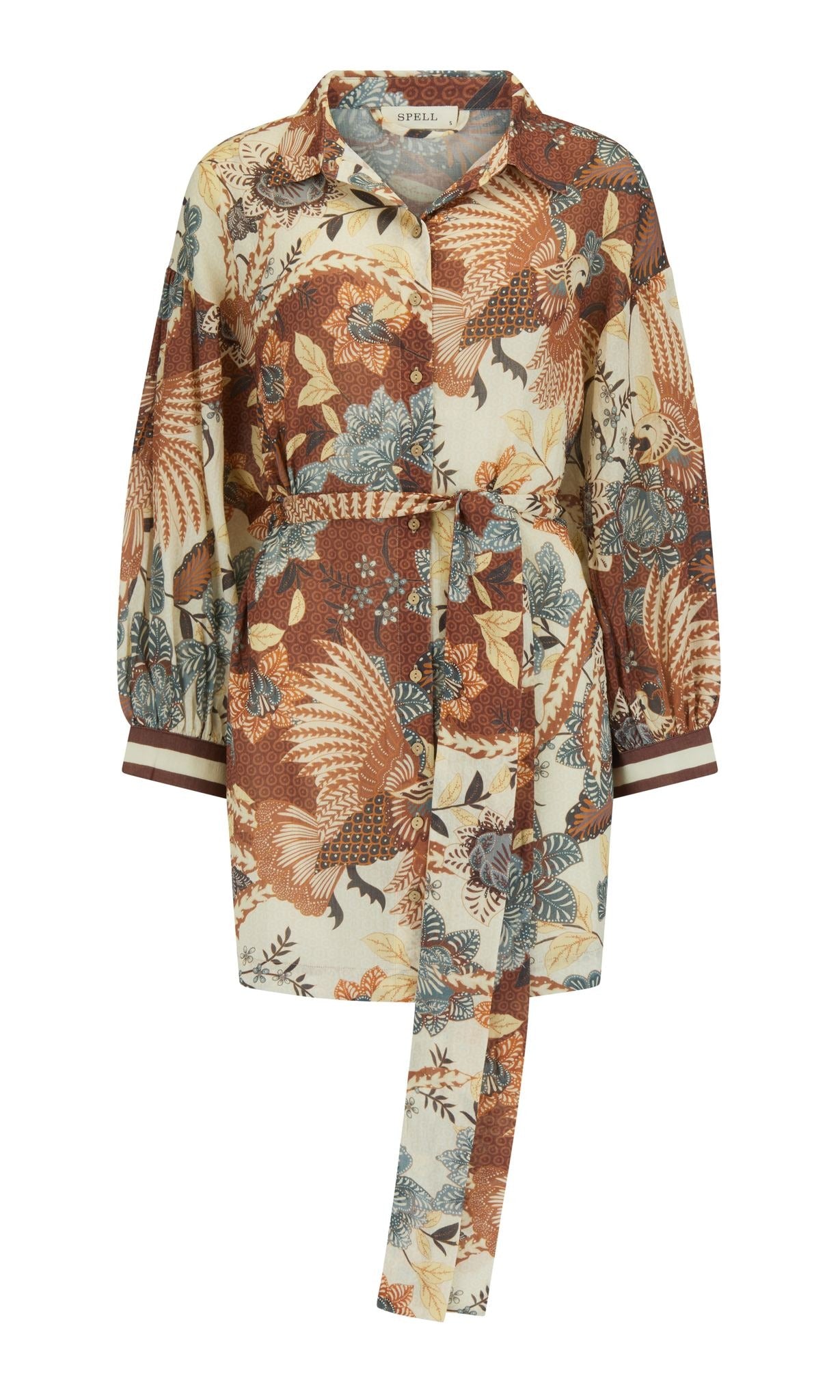 Volcano Goddess Shirt Dress // Coconut