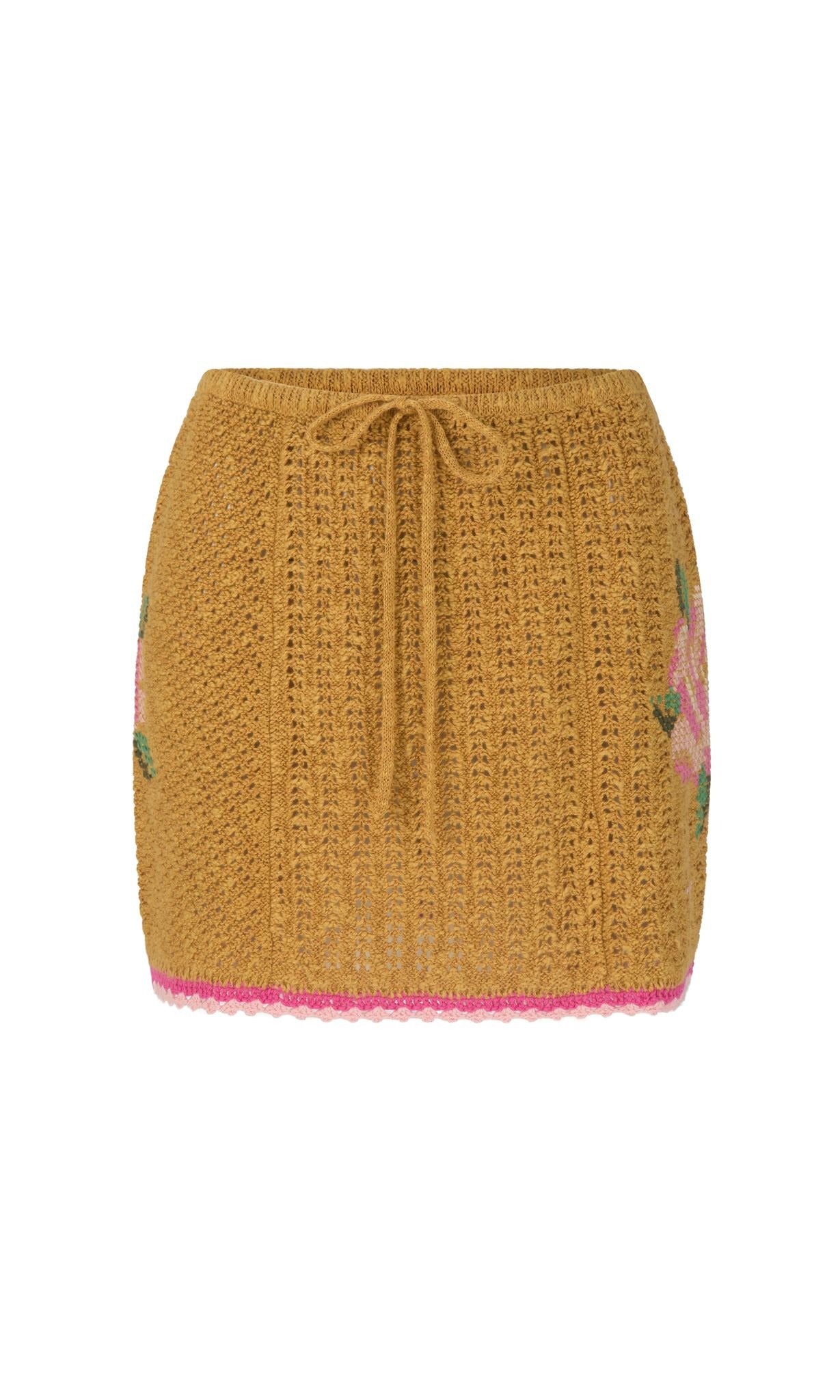 Coastal Granny Mini Skirt // Mustard