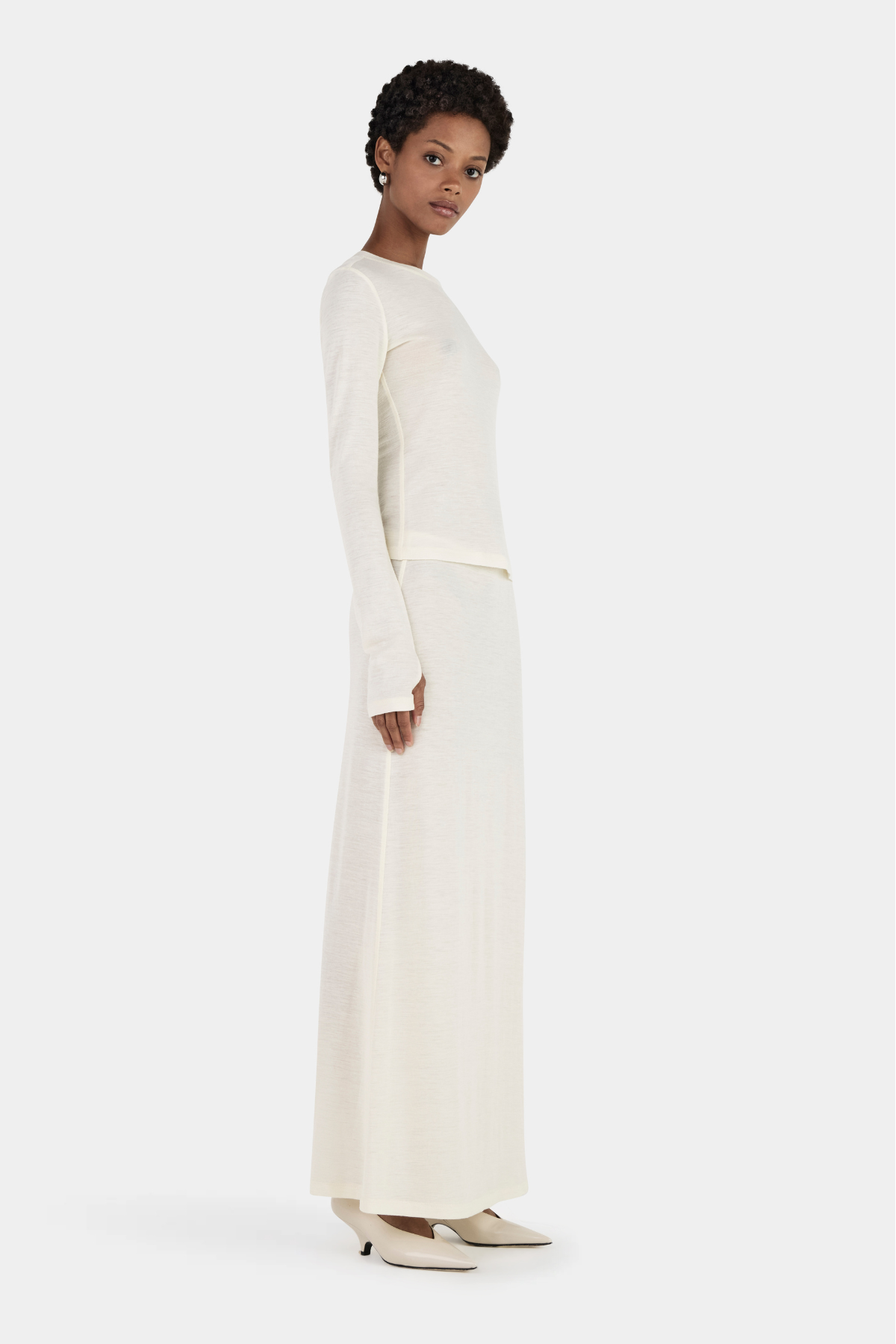 Lupe Wool Top // Ivory