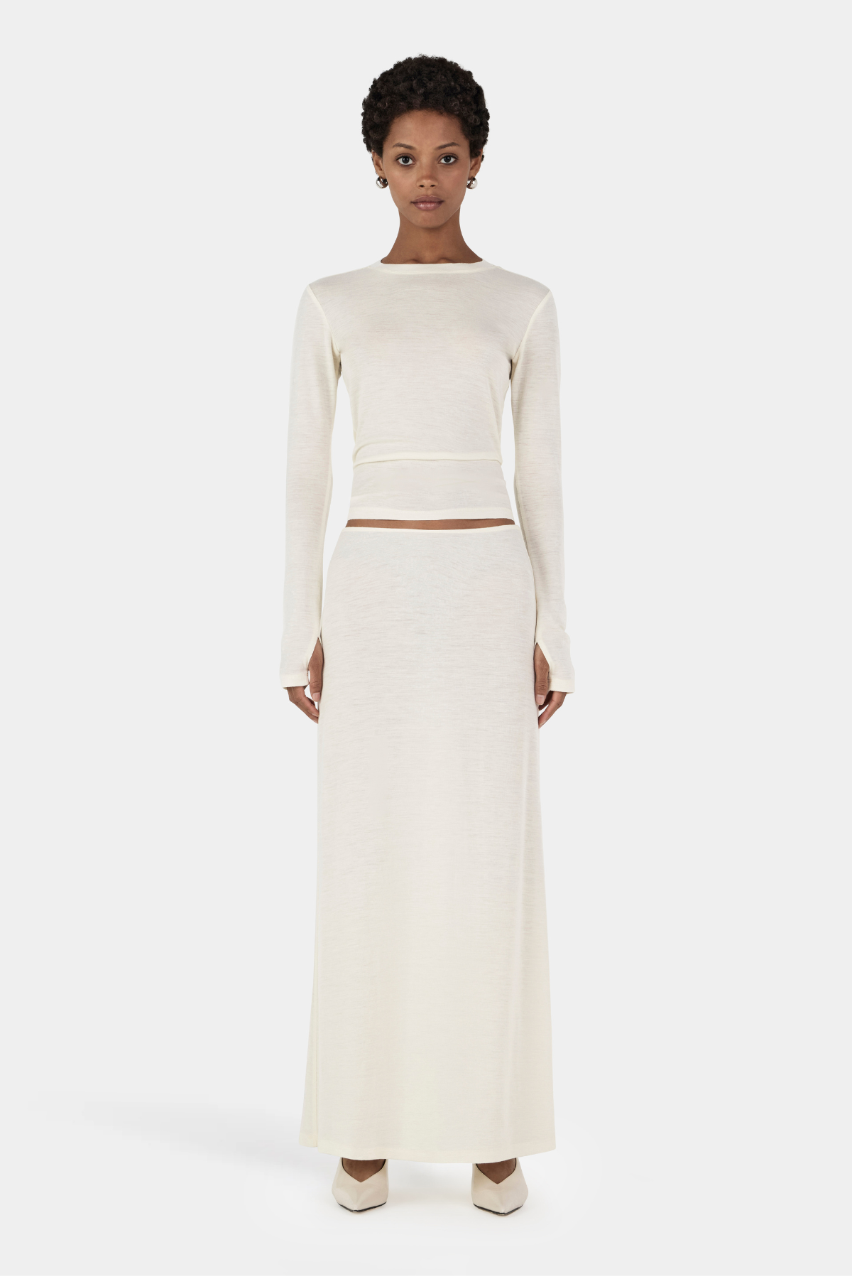 Lupe Wool Top // Ivory
