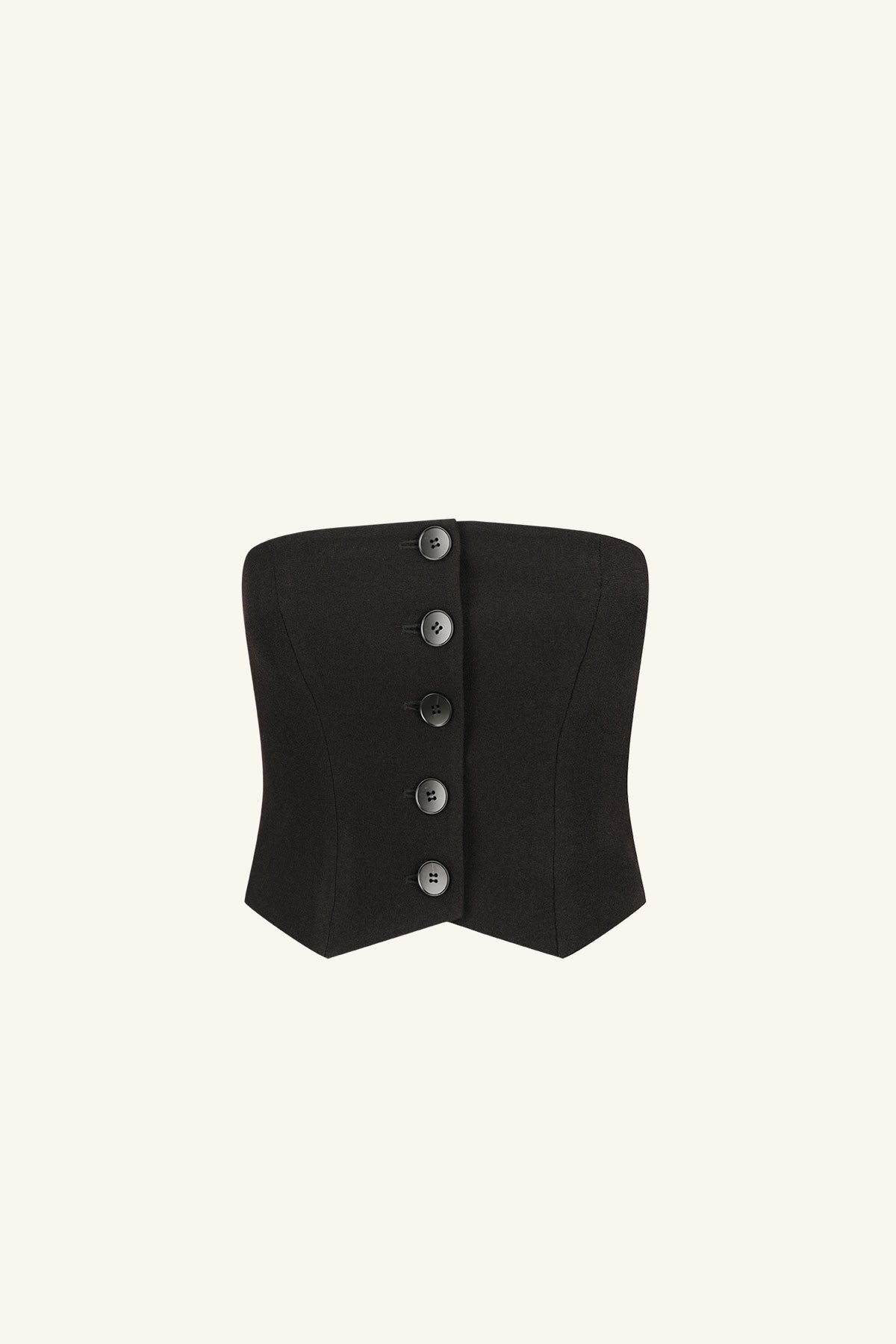 Amura Button Up Bodice // Black