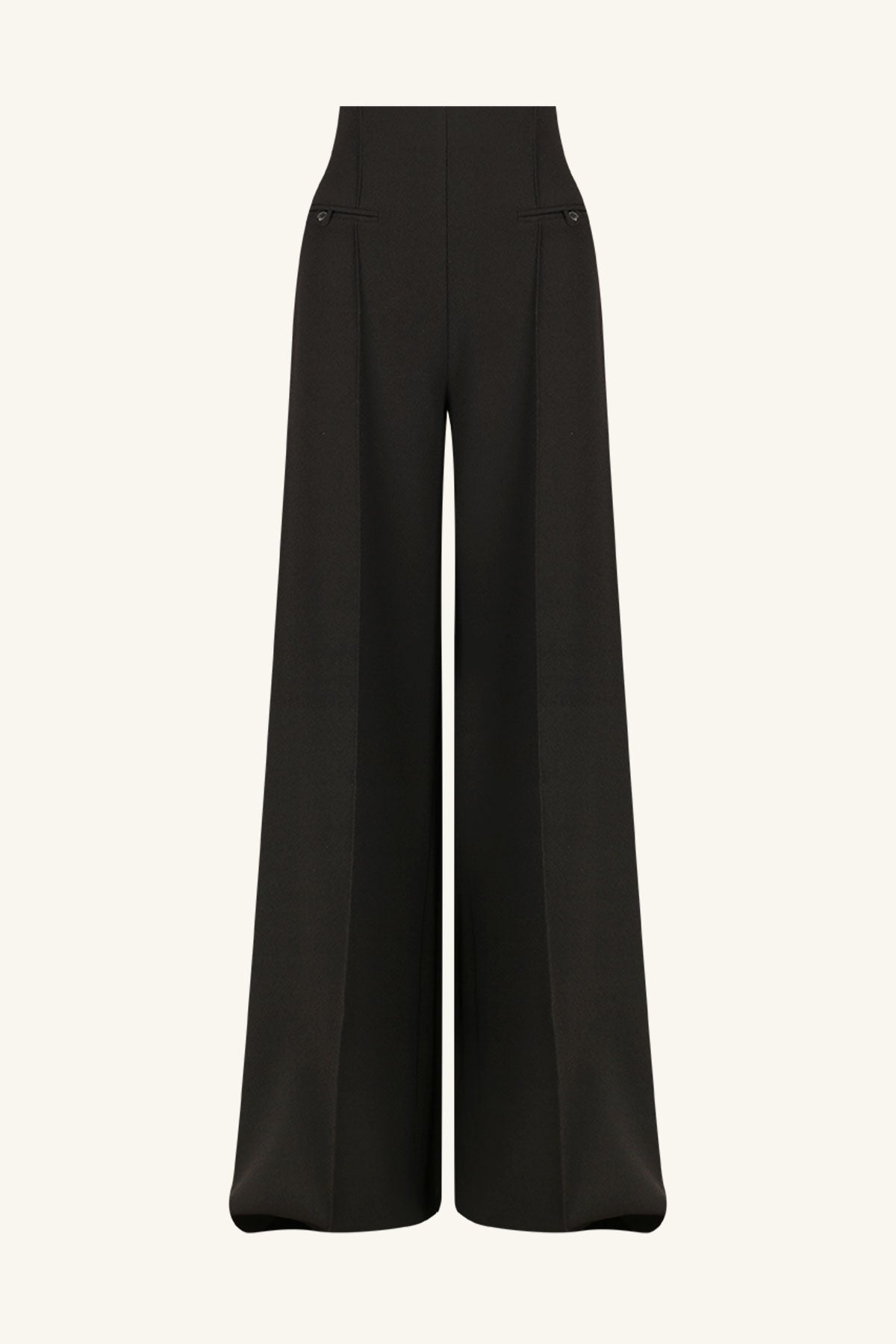 Amura High Waisted Wide Leg Pant // Black