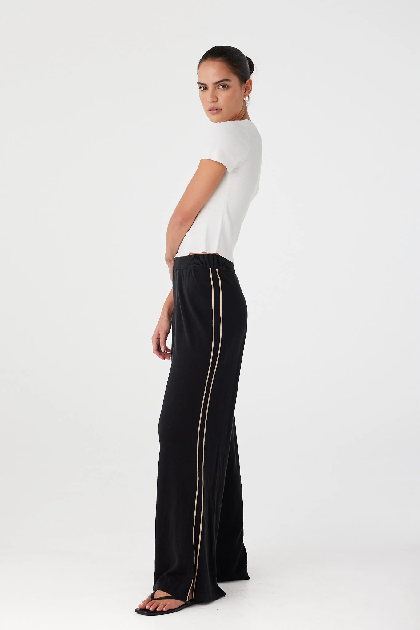 Pippa Pant // Black + Taupe