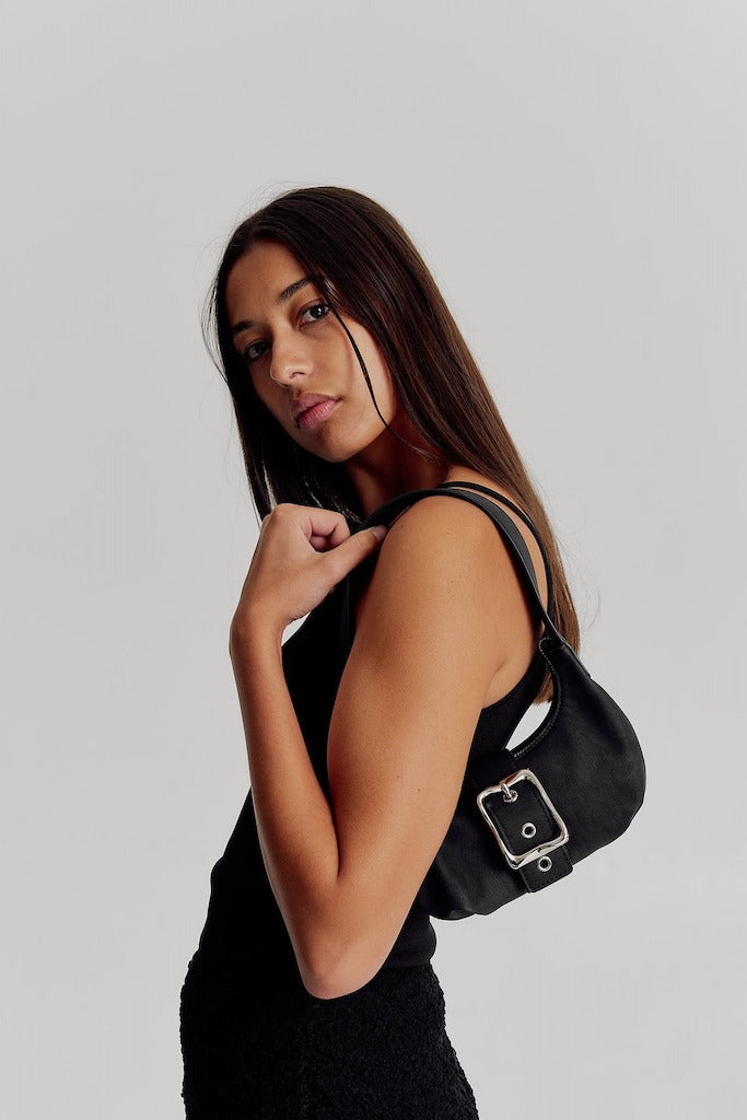 Everyday Mini Baguette Bag // Black