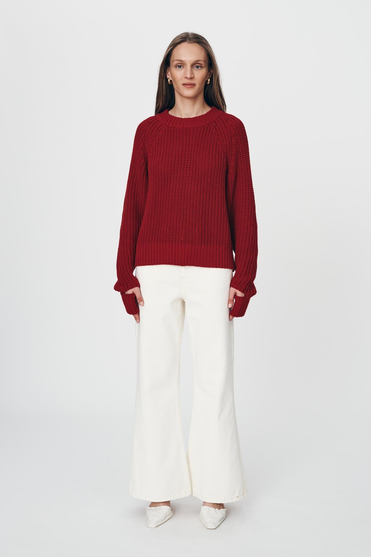 Bronson Knit Jumper // Chilli Red