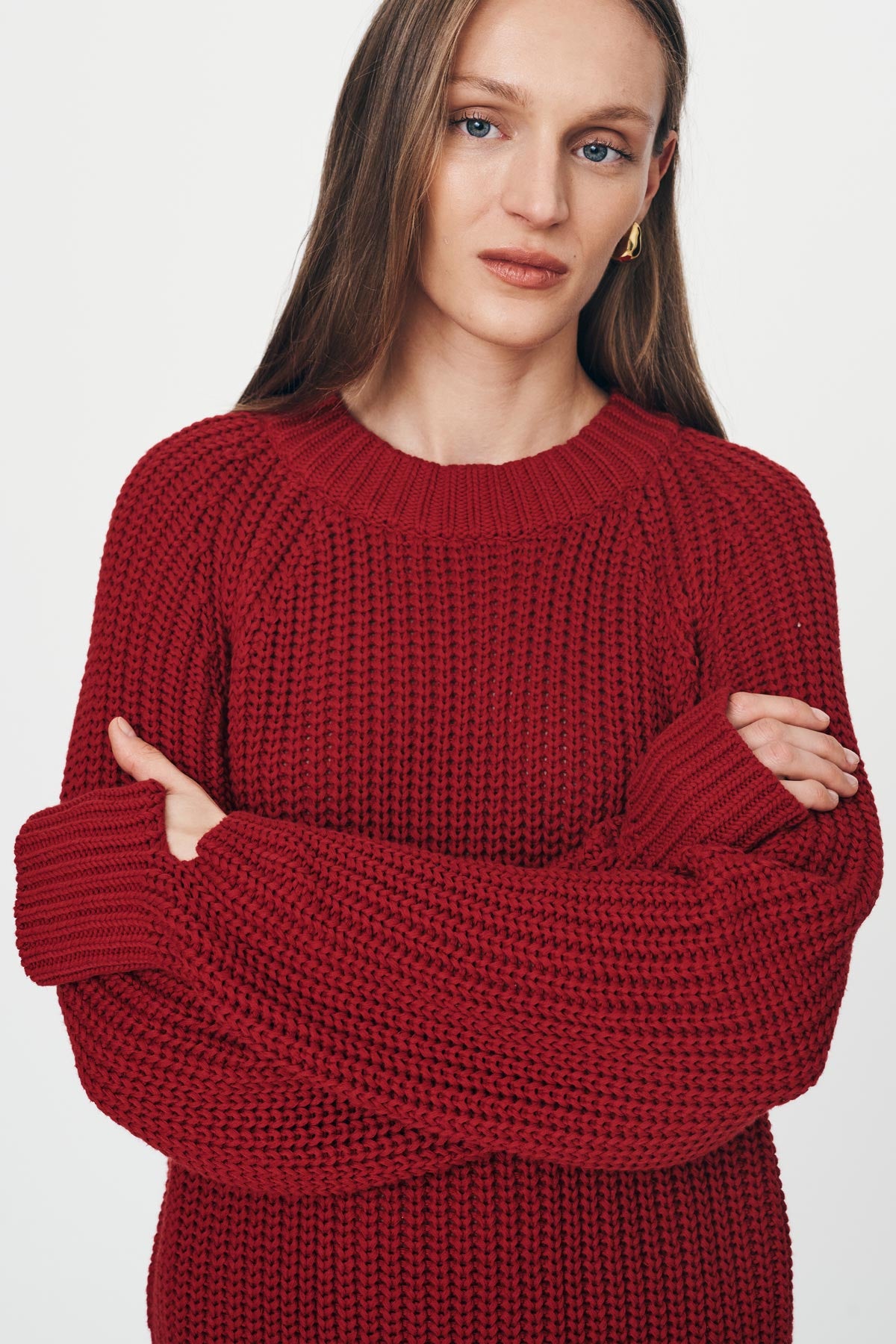 Bronson Knit Jumper // Chilli Red