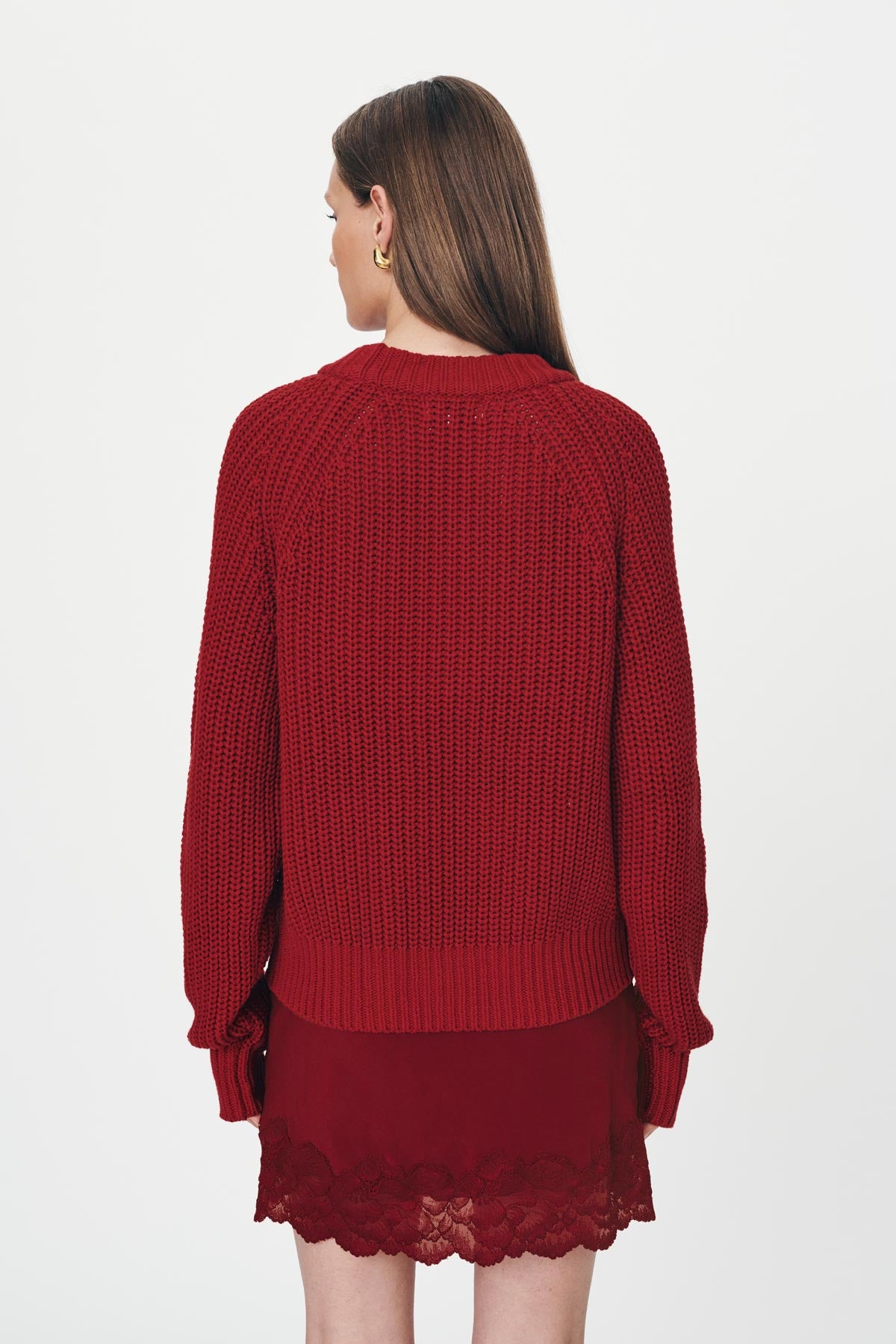 Bronson Knit Jumper // Chilli Red