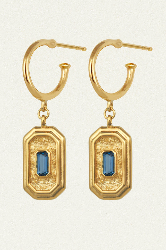 Byzantine Earrings // Blue Topaz
