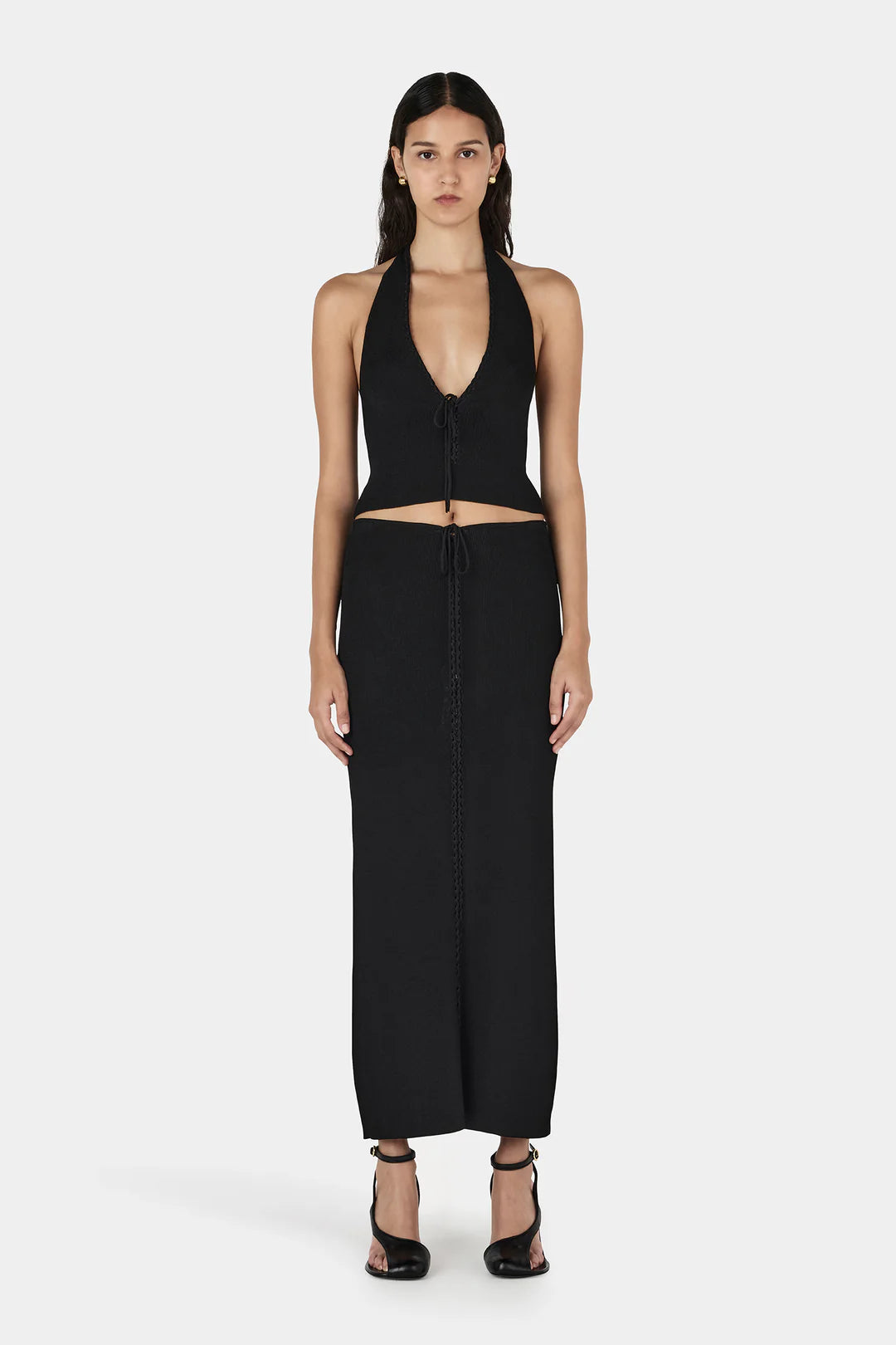 Ciao Knit Halter //Black