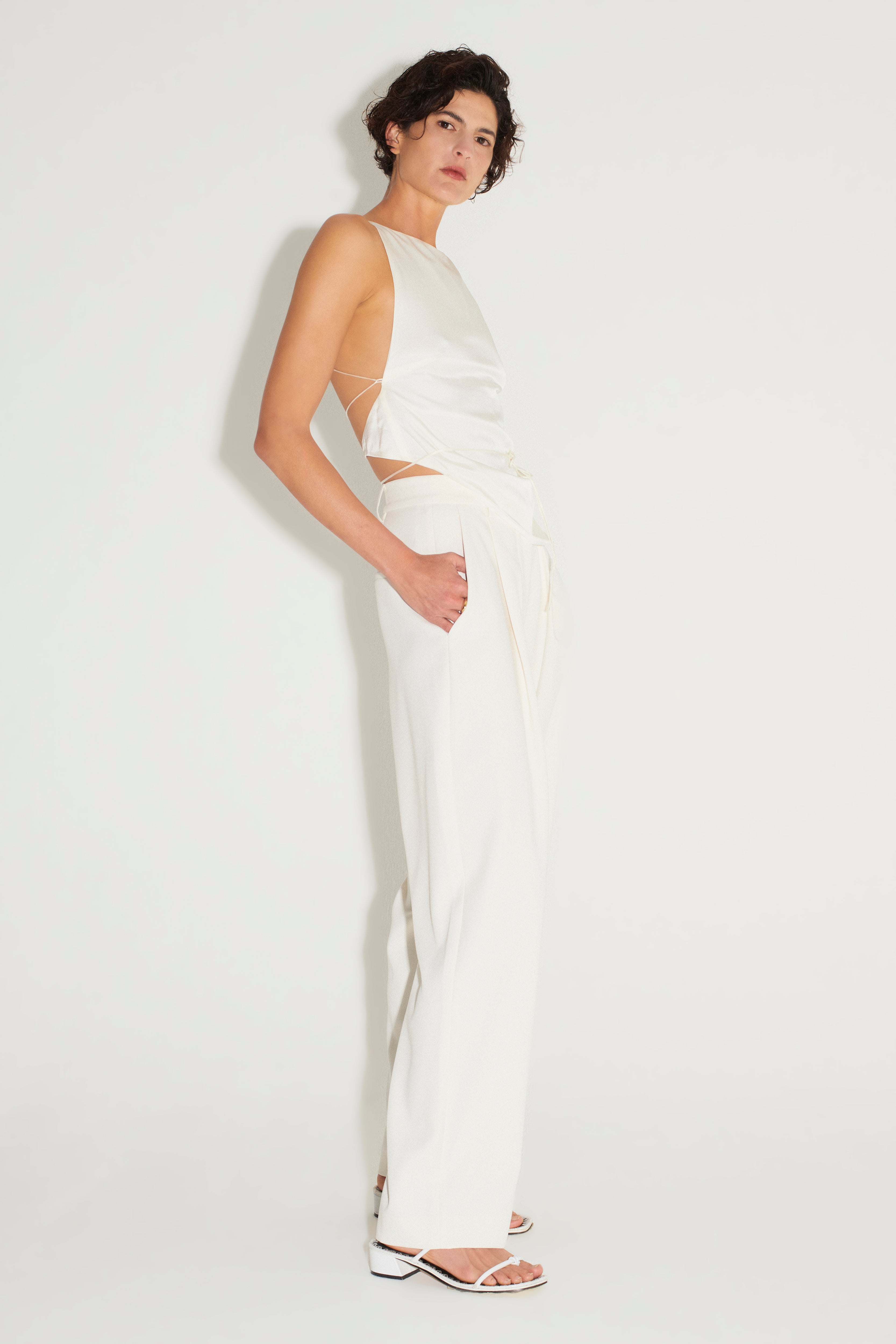 Clove Halter Top // Ivory