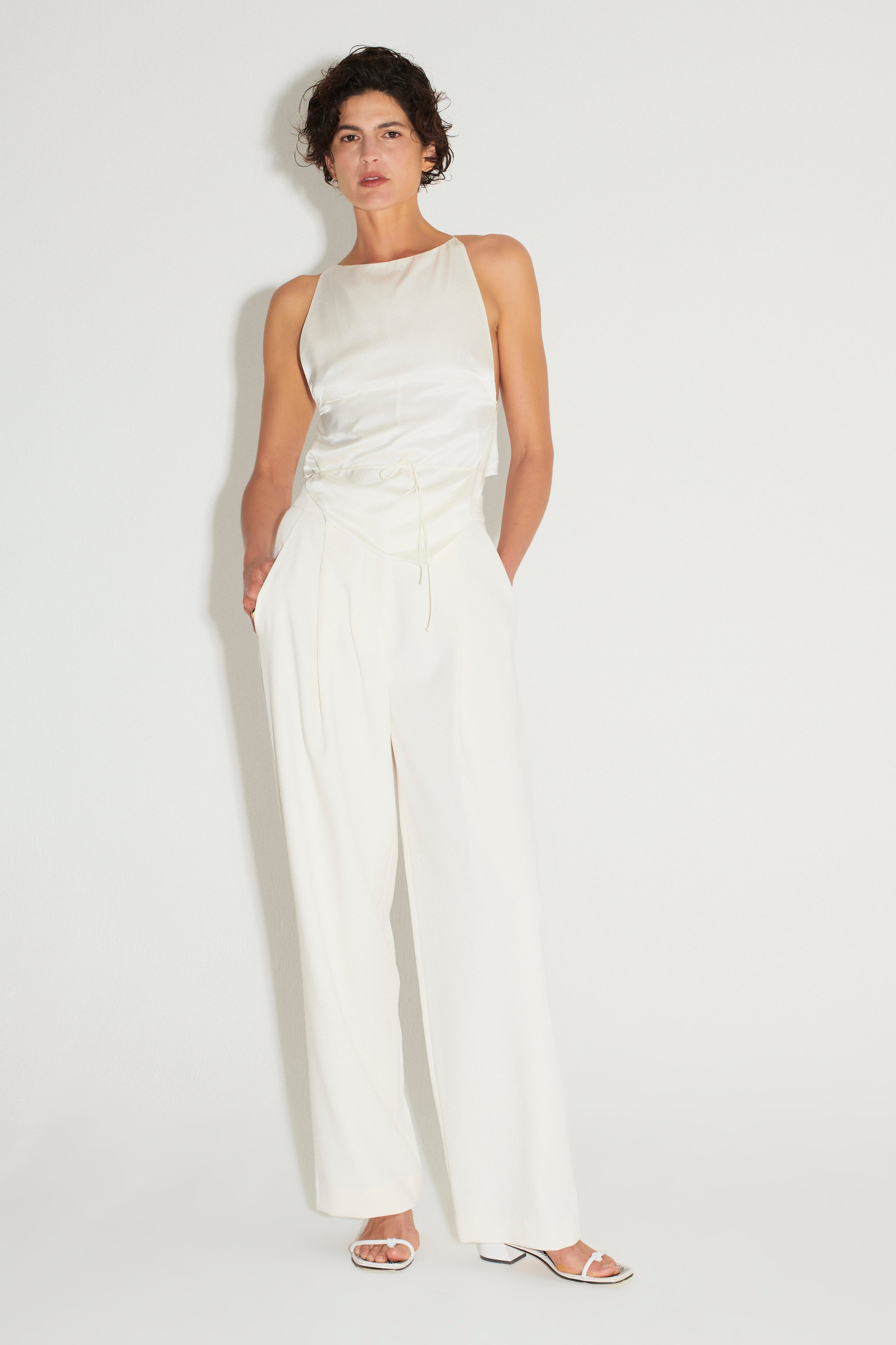 Clove Halter Top // Ivory