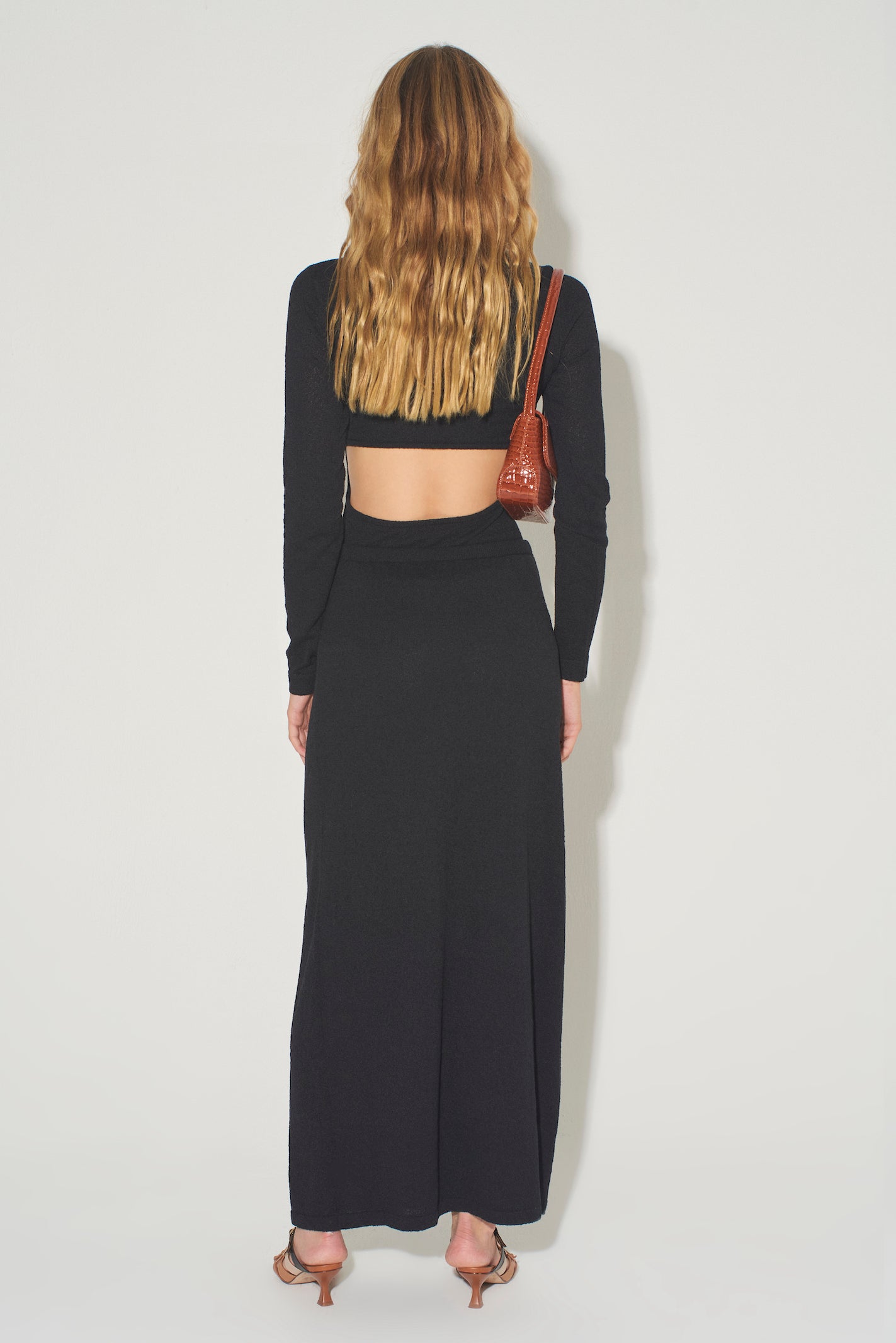 Cory Fitted Knit Top // Black