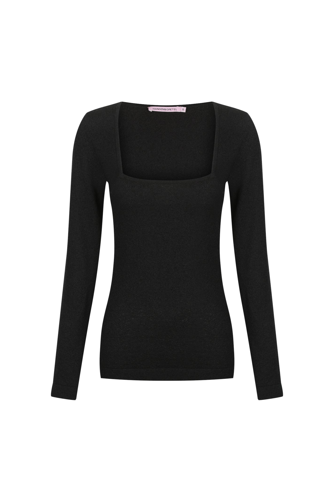 Cory Fitted Knit Top // Black
