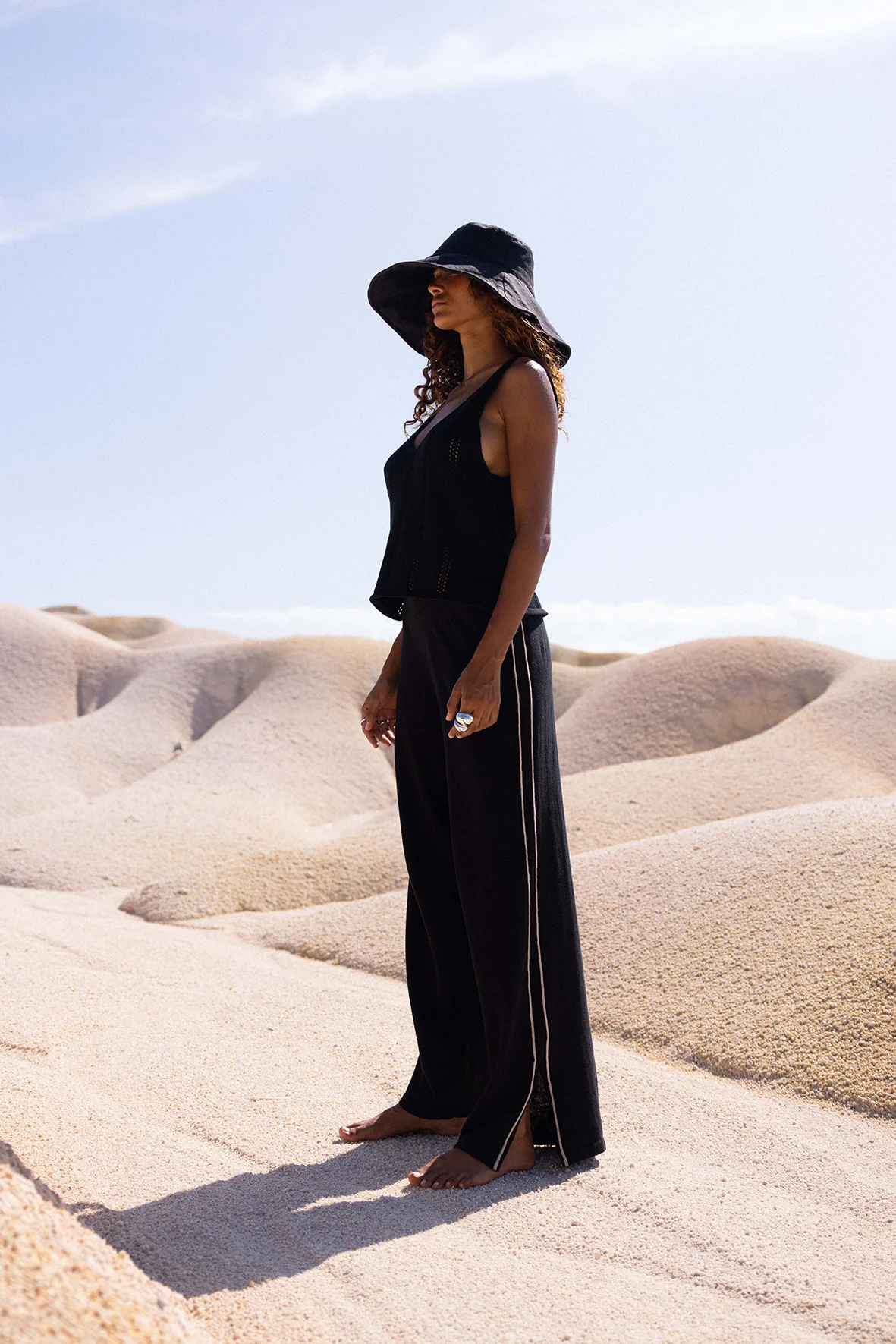 Pippa Pant // Black + Taupe