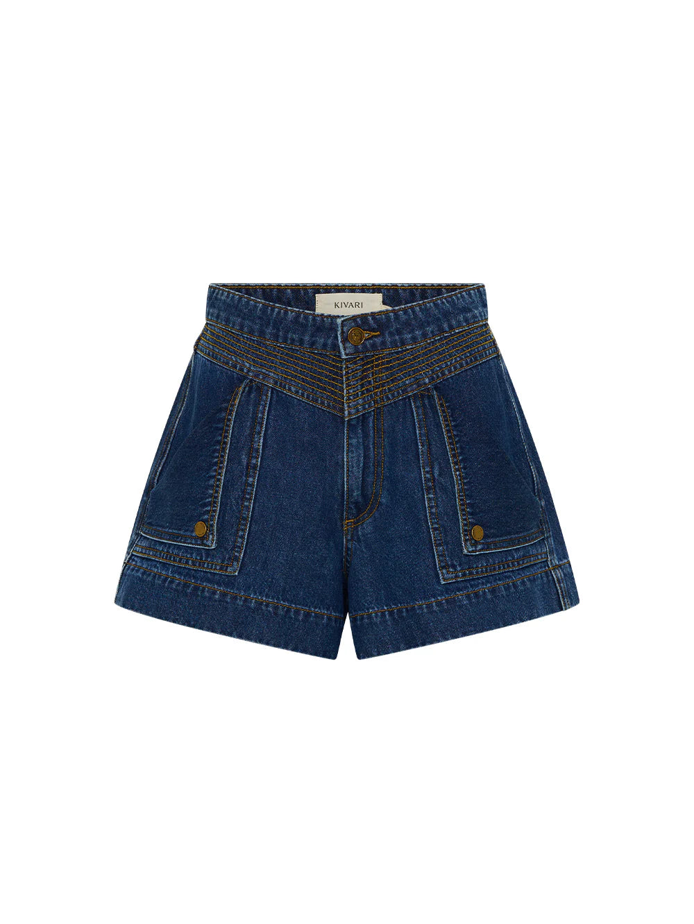 Celene Denim Short // Indigo Blue