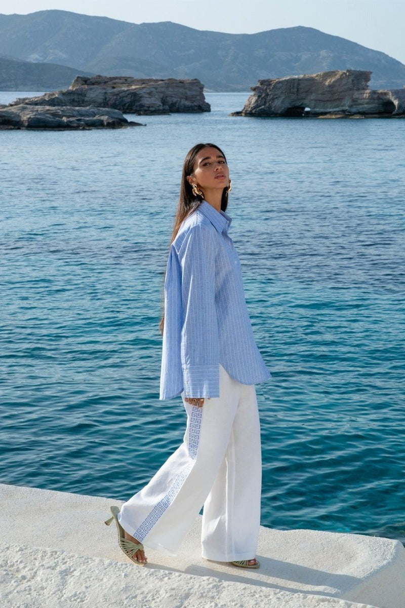 Cuff Shirt // Sea Stripe