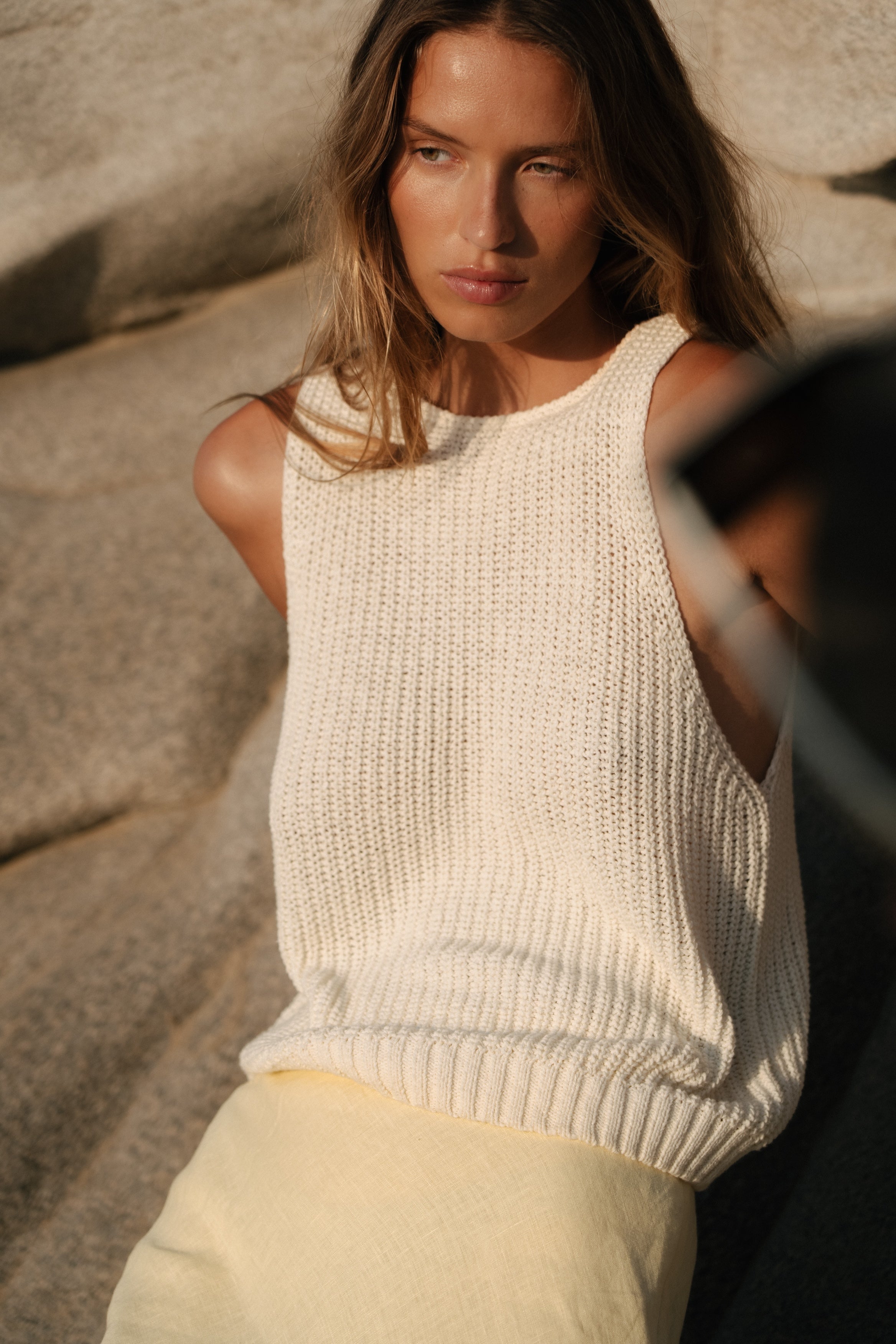 Ivy Knit Cami // Ivory