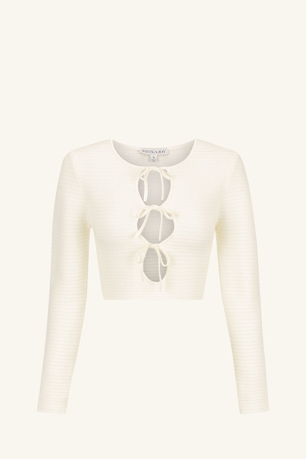 Eve Long Sleeve Keyhole Top // Coconut