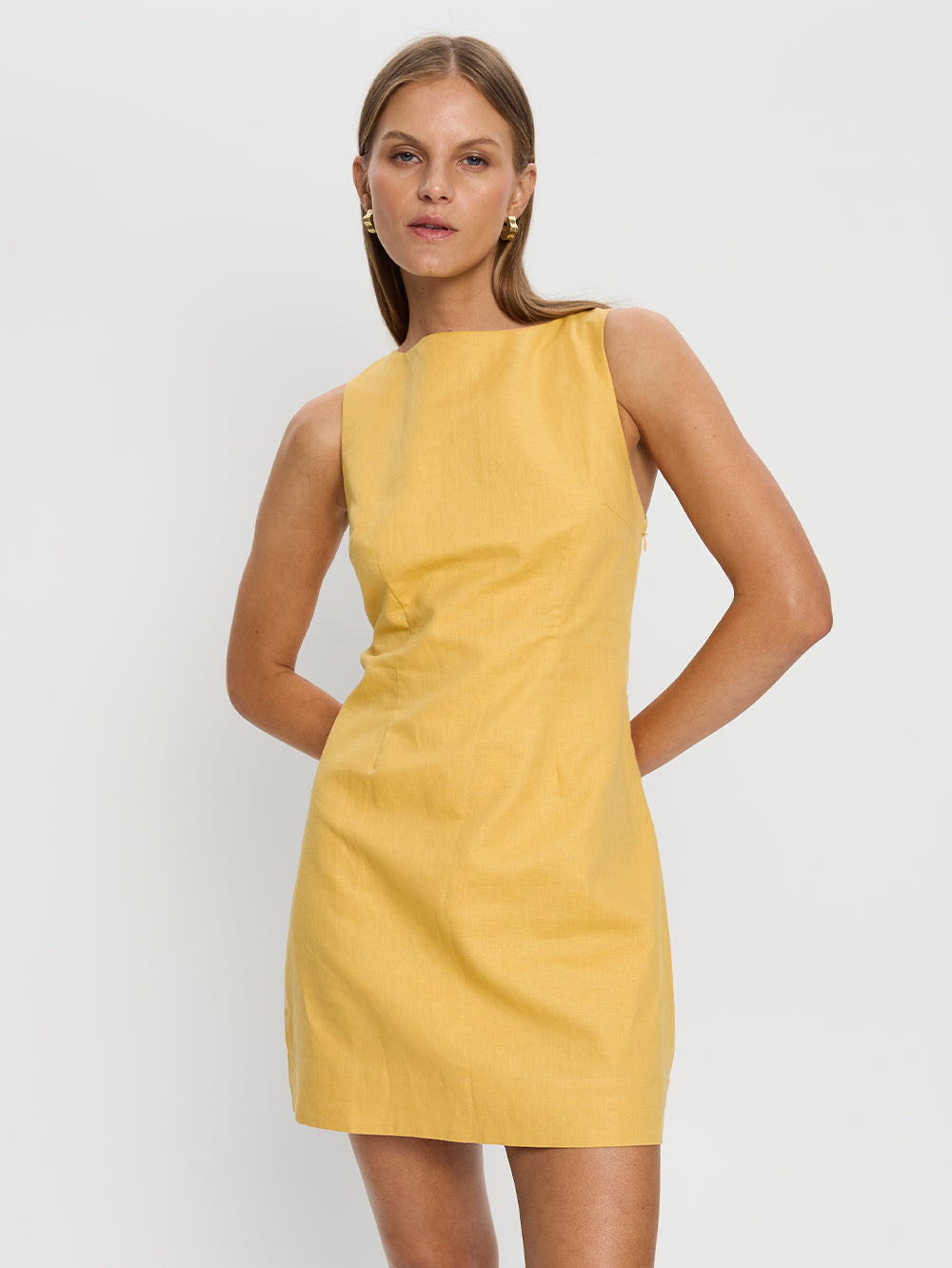 Elodie Mini Dress // Yellow