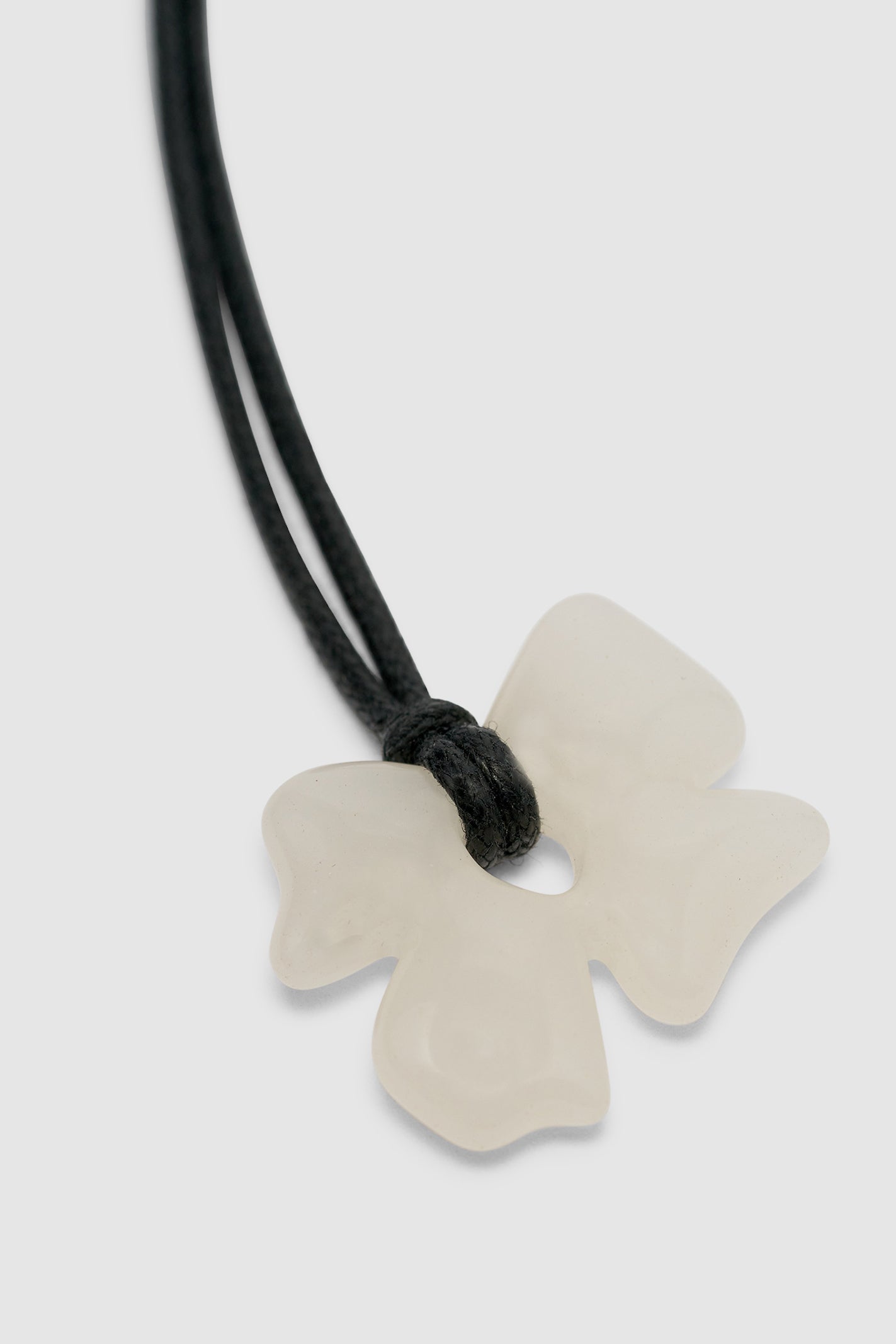 Glass Flower Pendent // Clear