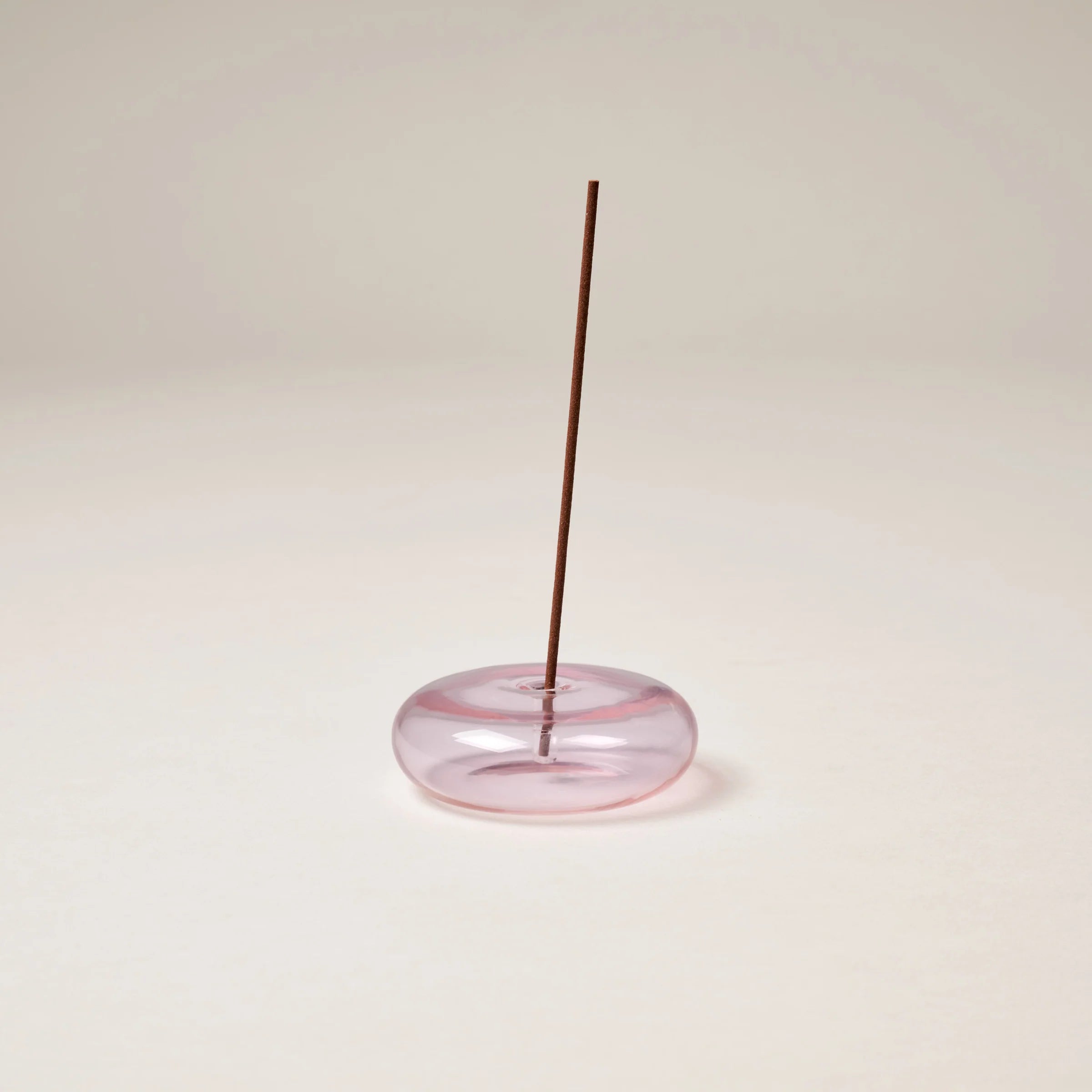Glass Vessel Incense Holder // Pink