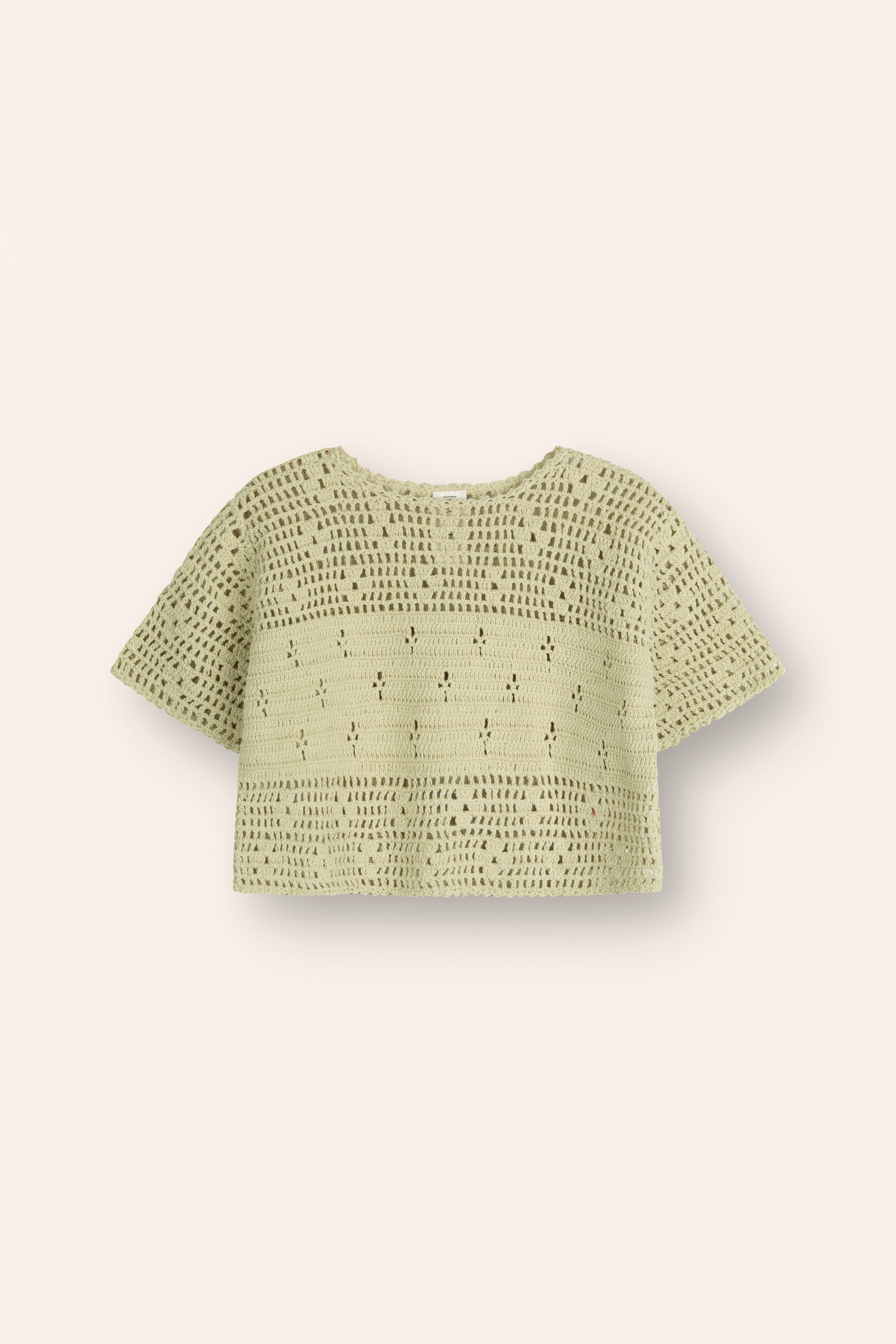 Filet Crochet Crop // Moss
