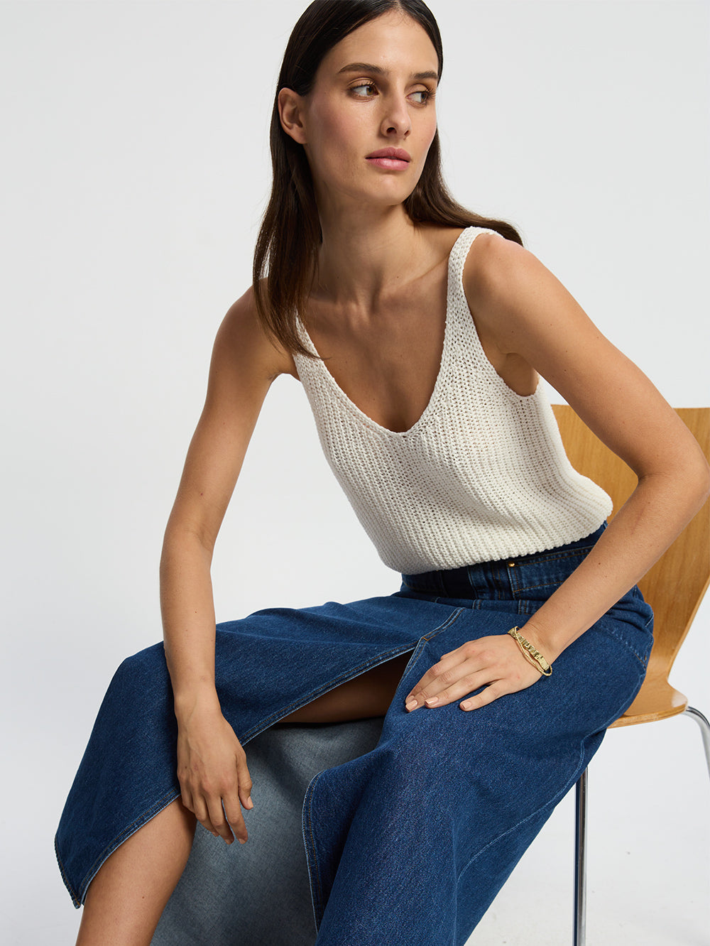 Lana Knit Cami // Cream