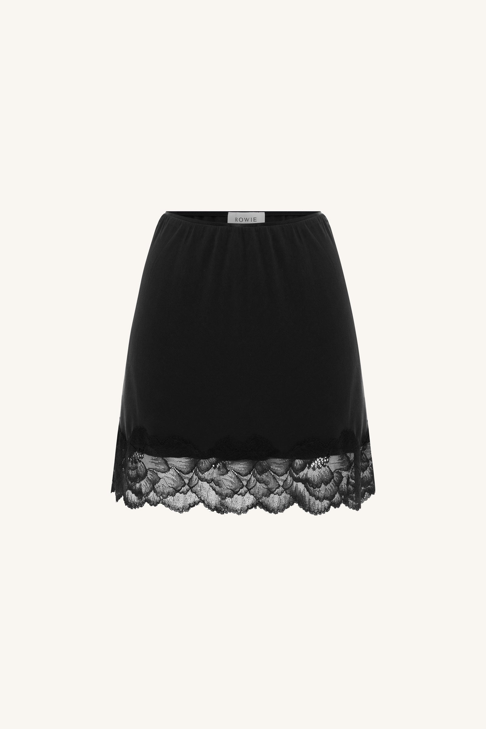 Marina Silk Mini Skirt // Noir