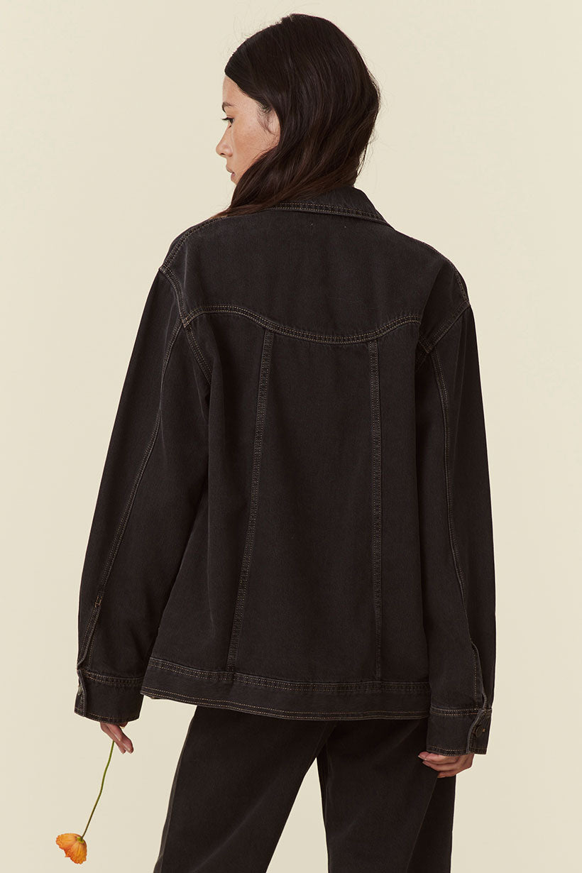 Muse Denim Jacket // Vintage Black