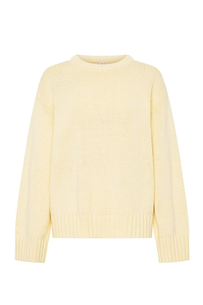 Odette Crew Knit Jumper // Butter