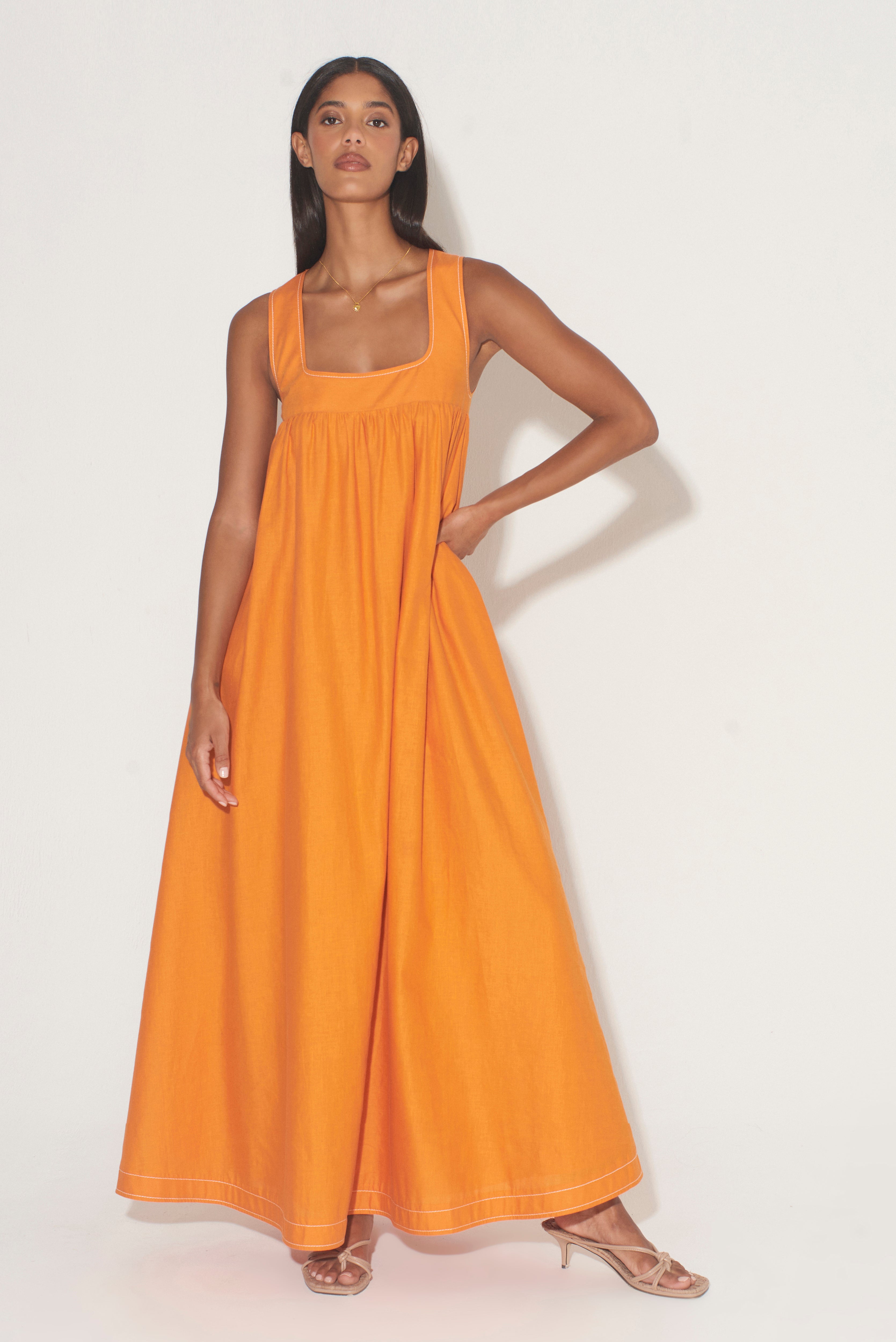 Paloma Dress // Tangerine