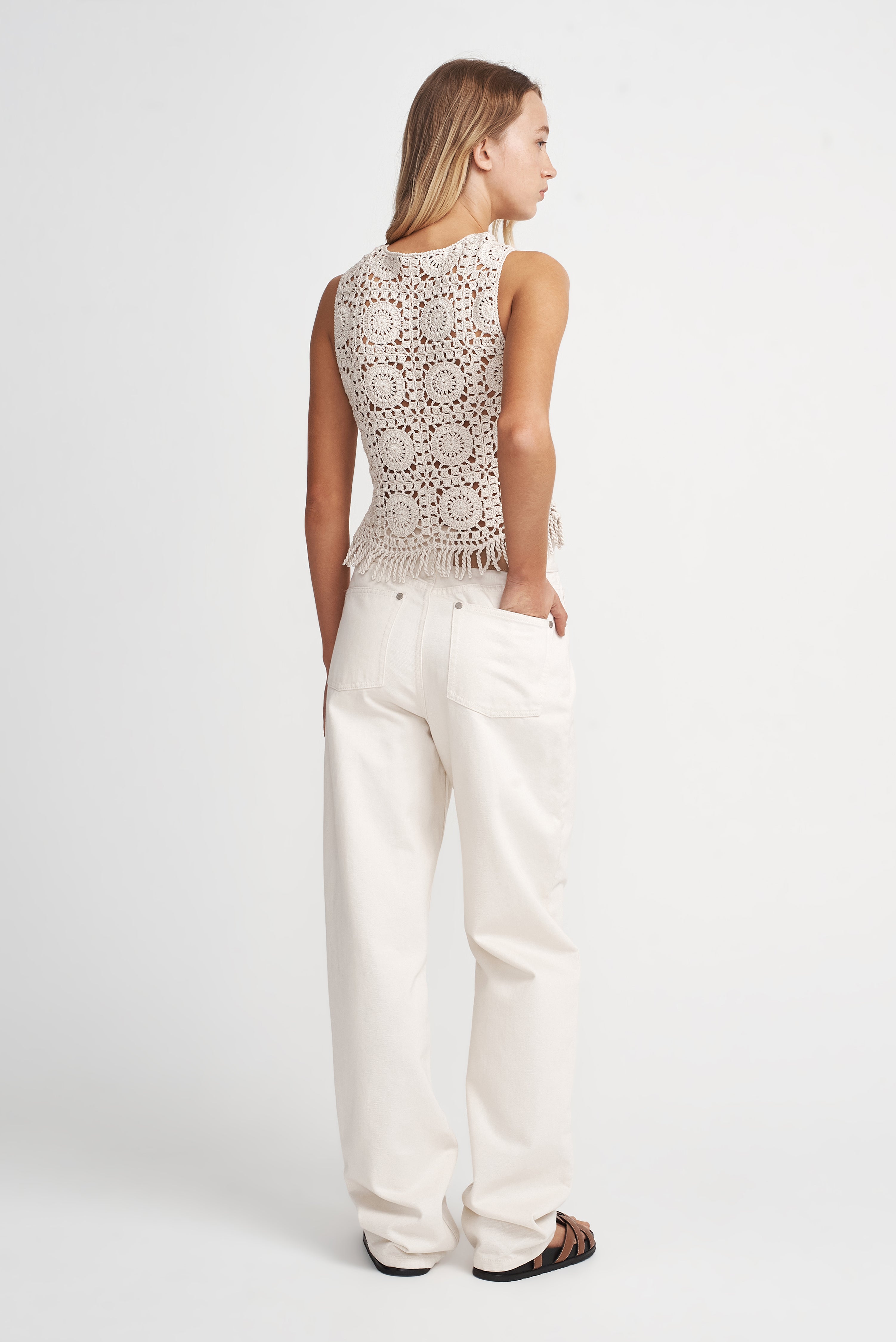 Patti Crochet Top // Natural