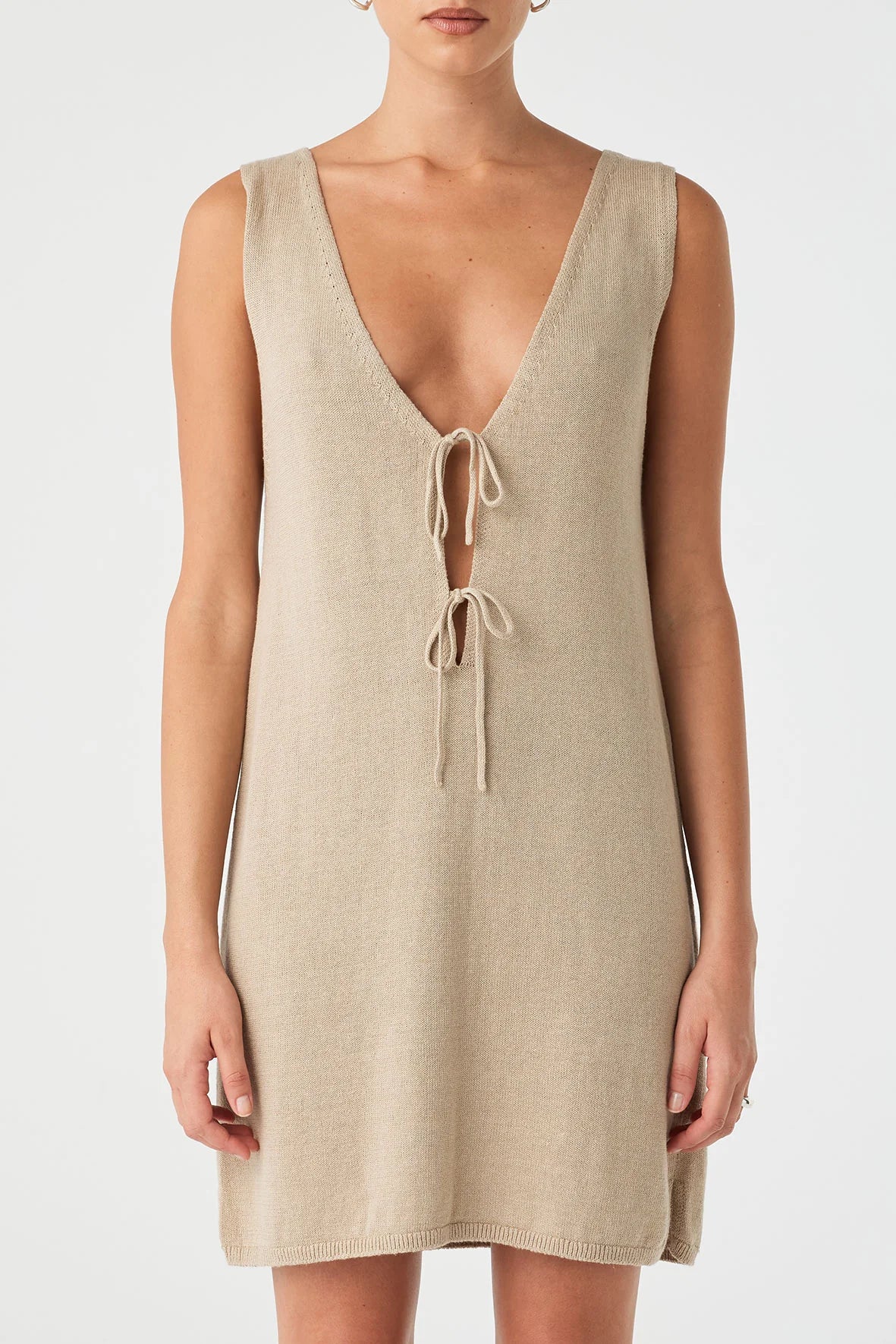 Poppy Mini Dress // Taupe