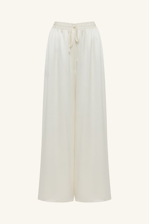 Huxley Drawstring Pant // Vanilla