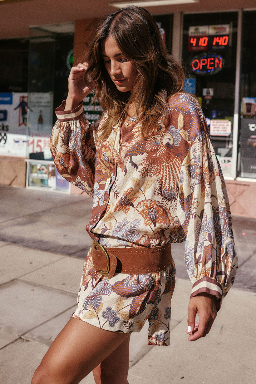 Volcano Goddess Shirt Dress // Coconut