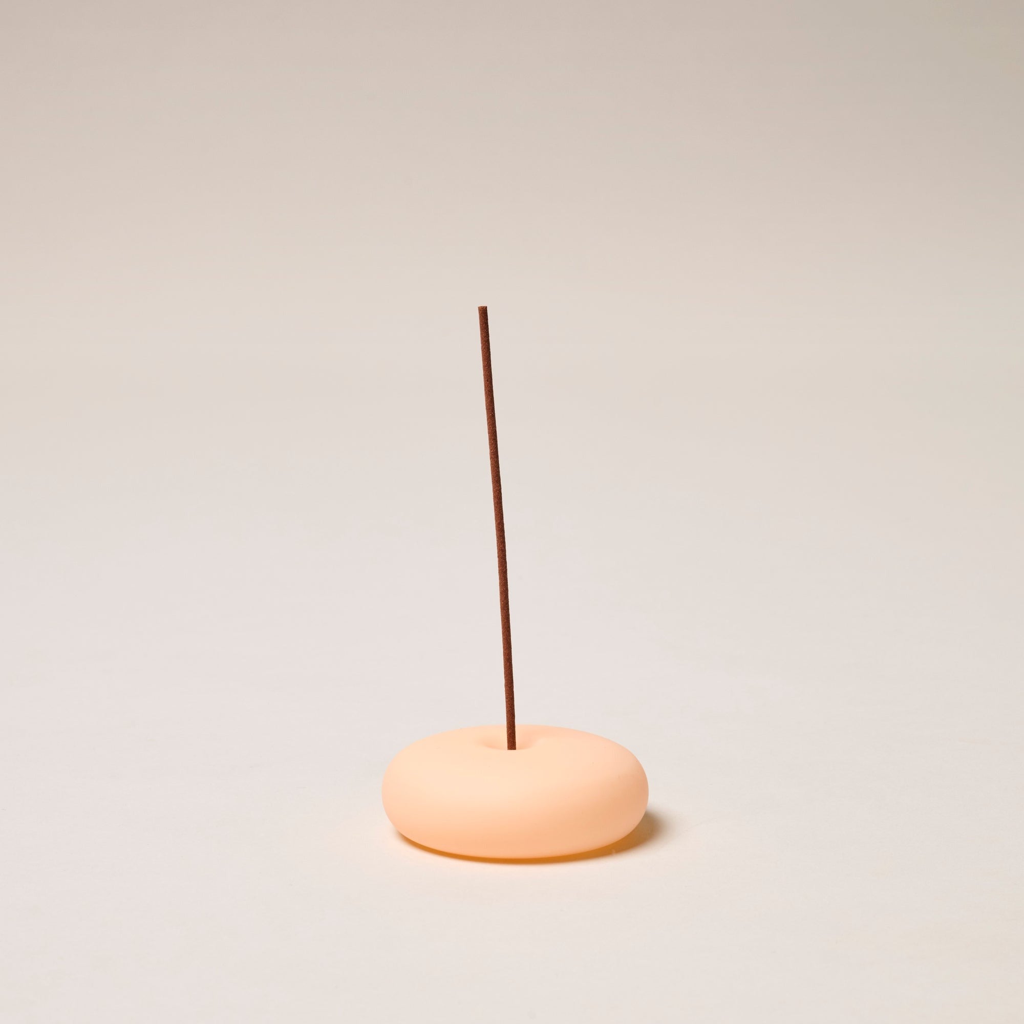 Frosted Glass Holder Small // Peach