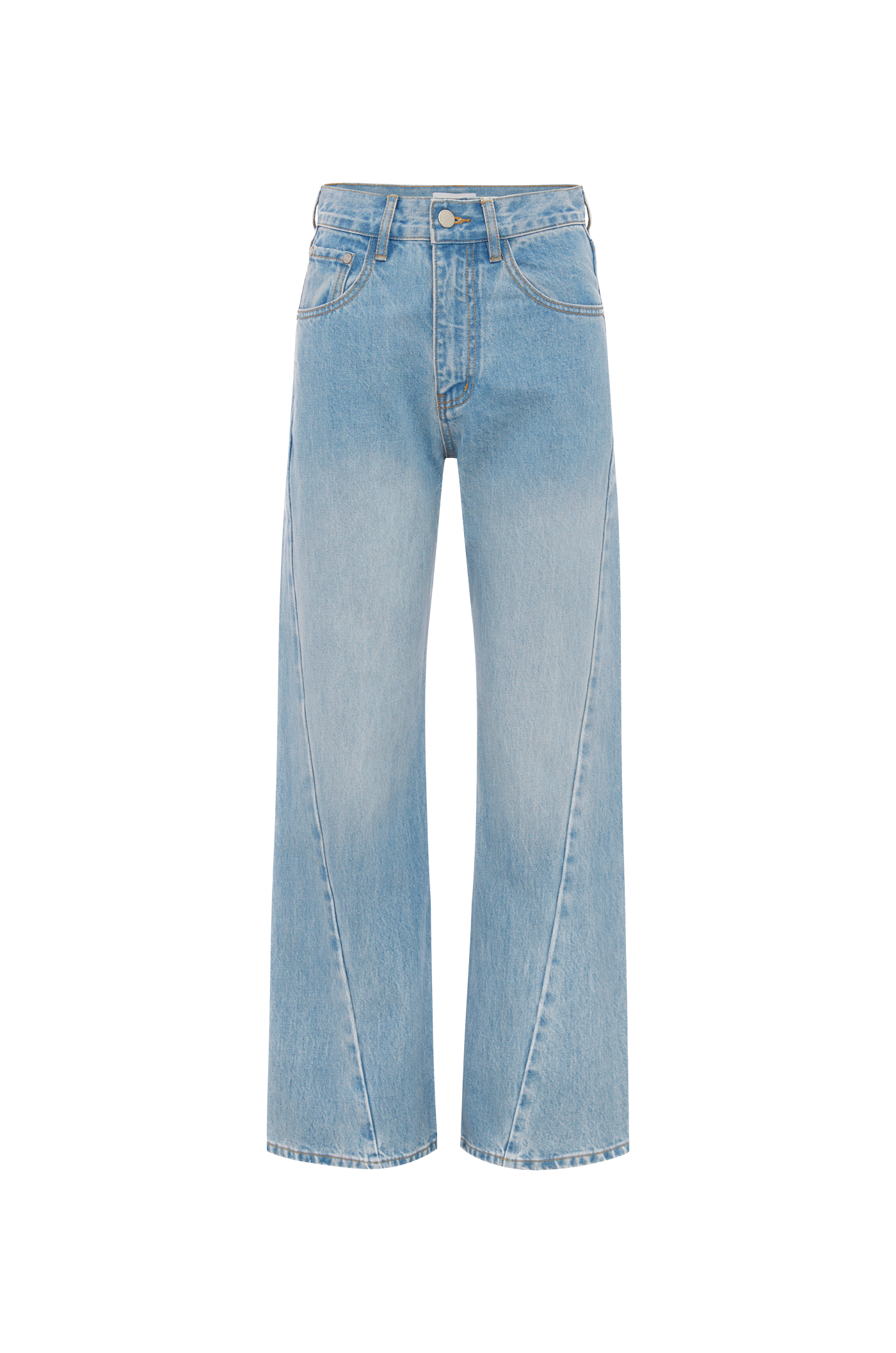 Percy Curve Seam Jeans // Faded Blue