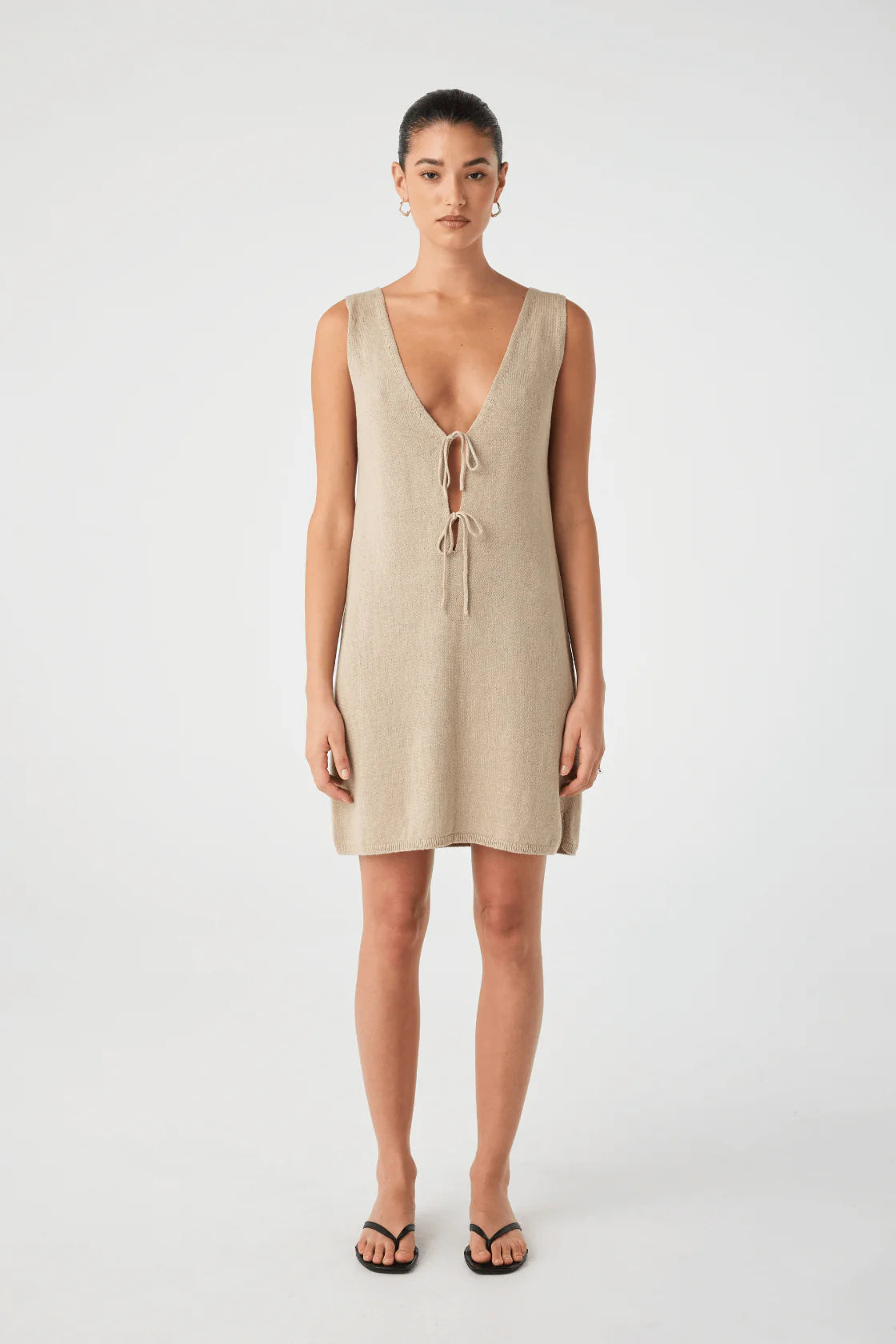 Poppy Mini Dress // Taupe