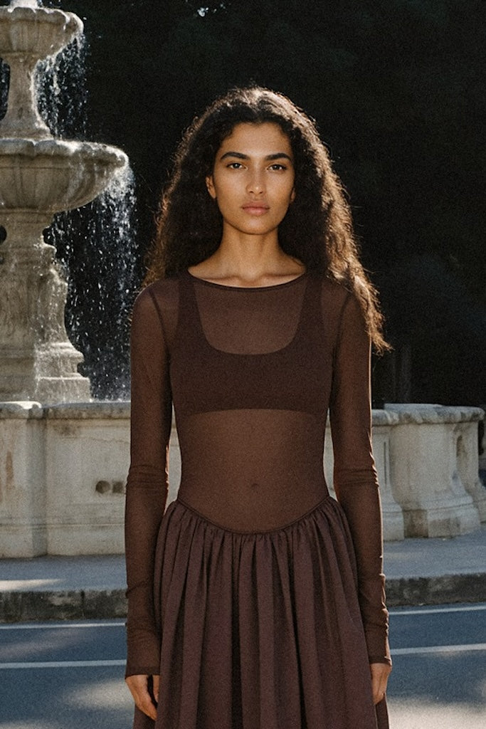 Kita Mini Dress // Chocolate