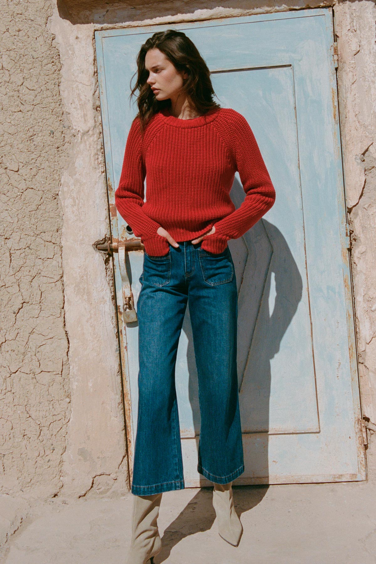 Bronson Knit Jumper // Chilli Red