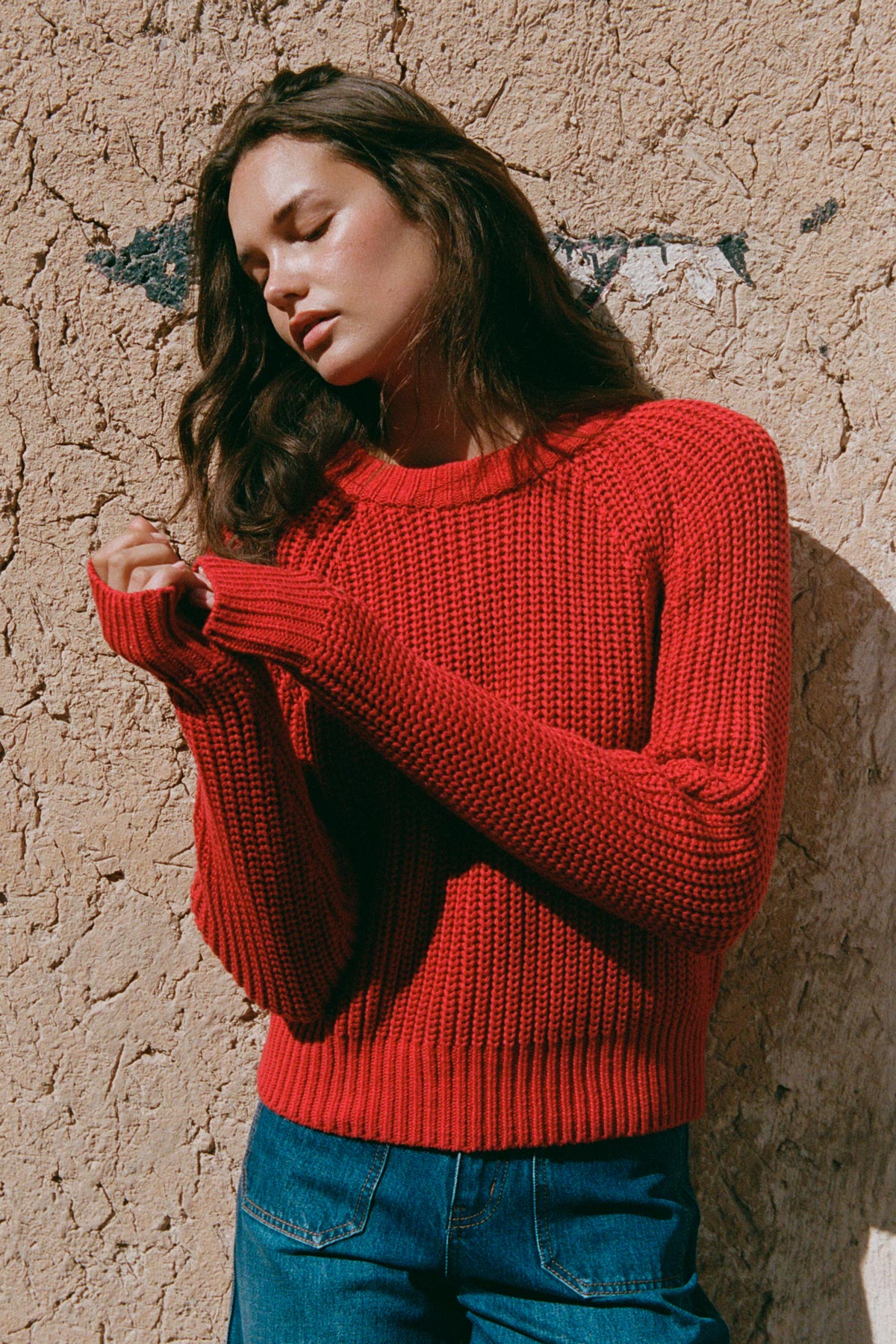 Bronson Knit Jumper // Chilli Red