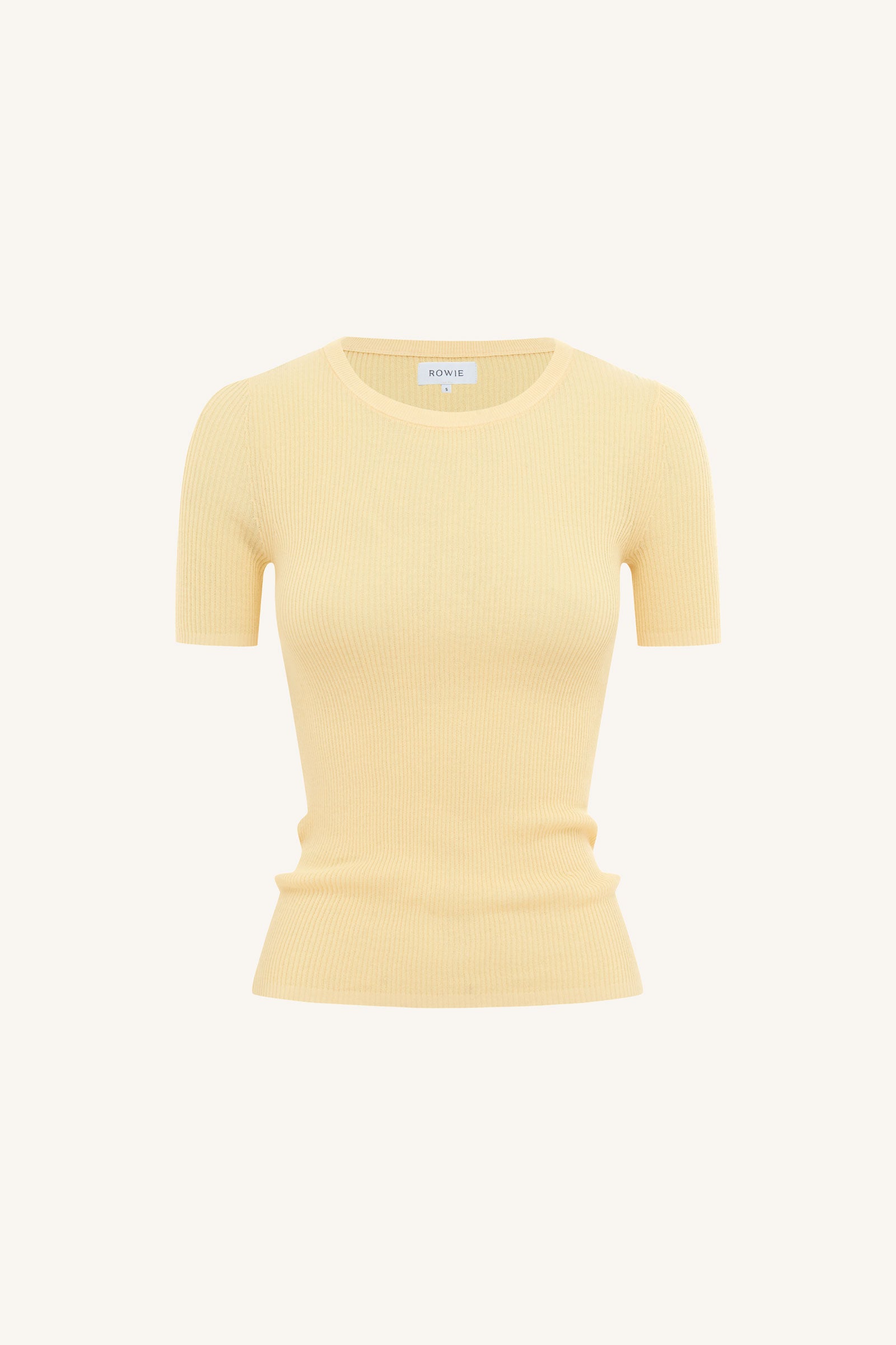 Rib Knit Tee // Butter